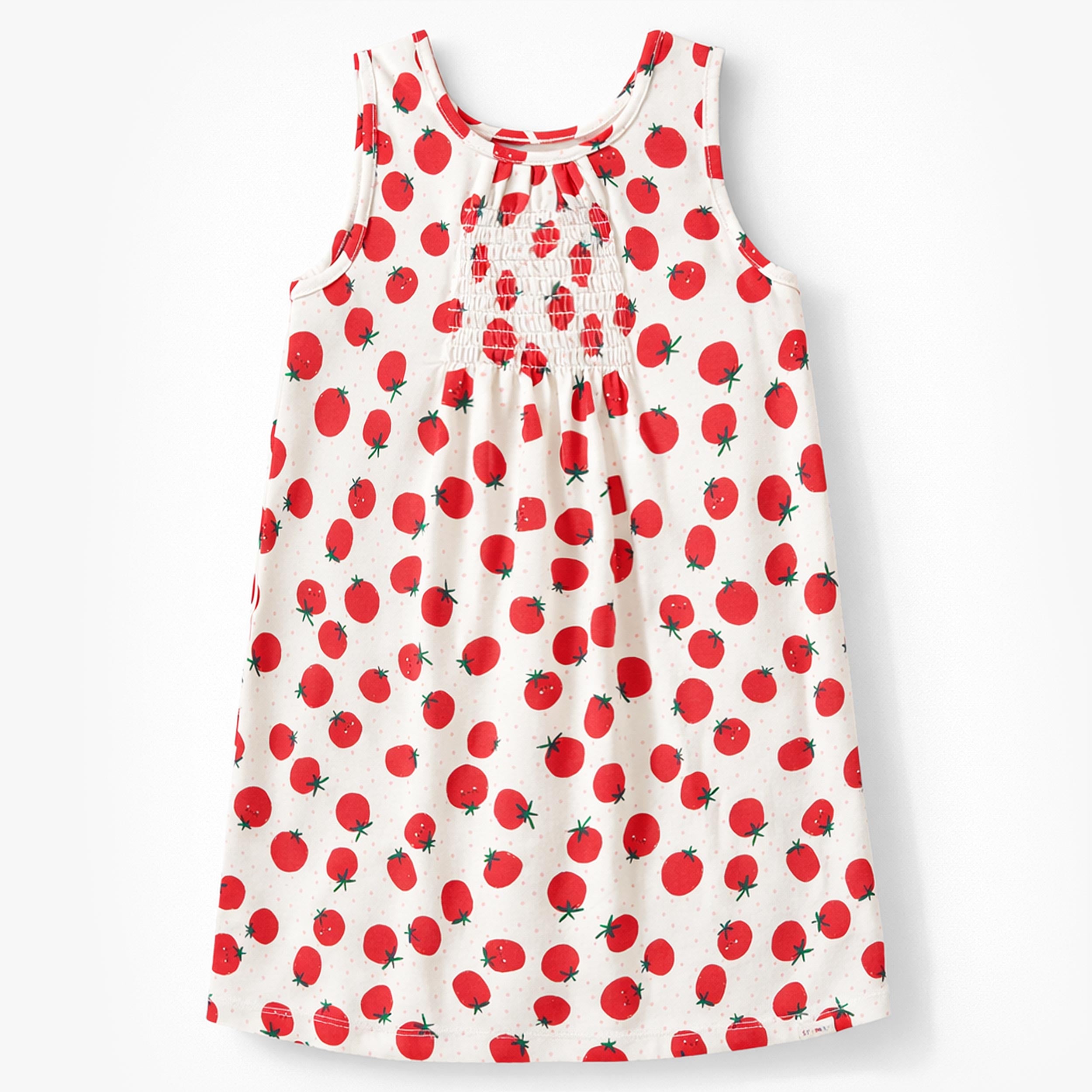 Robe blanche à motifs de tomates, enfant - Souris Mini