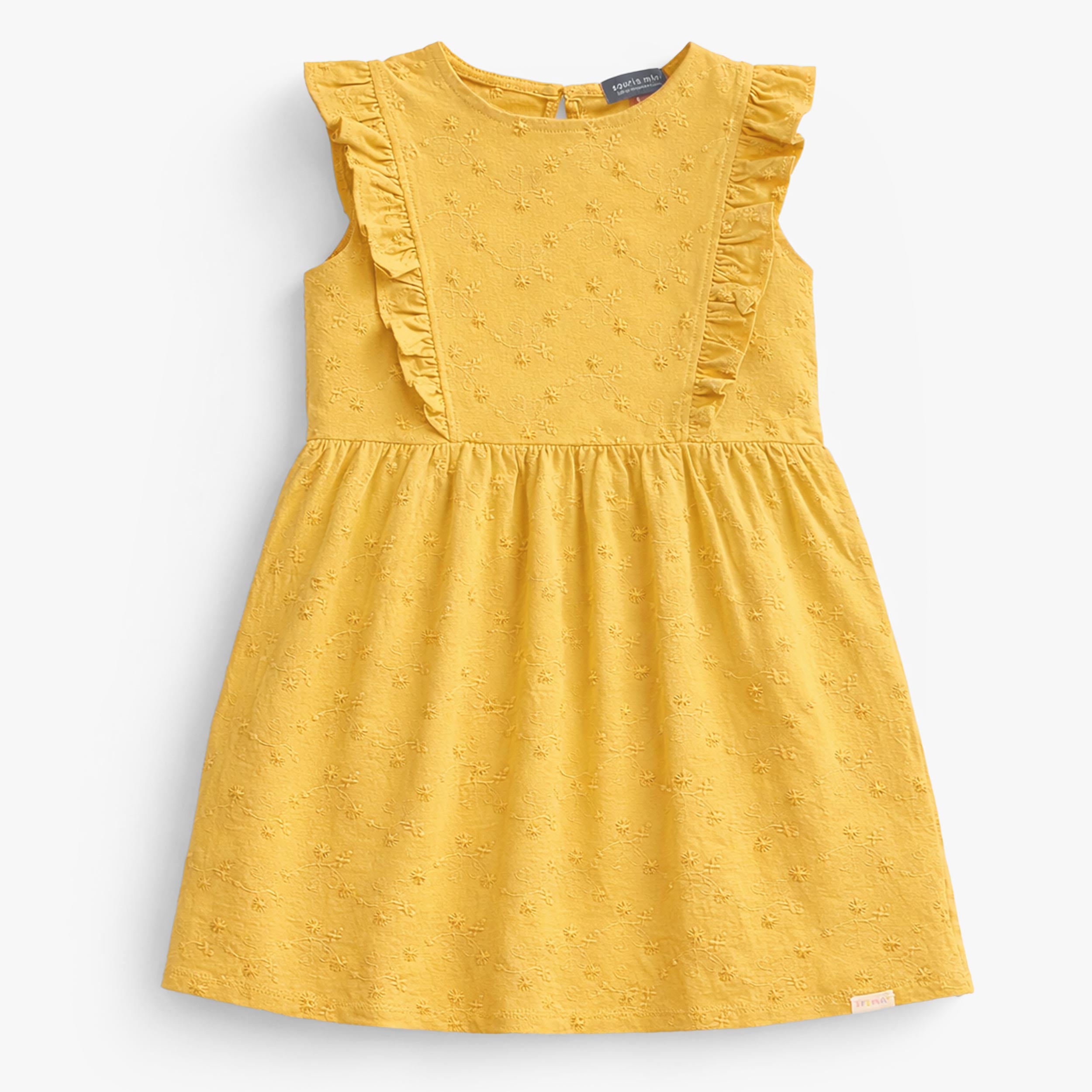 Robe jaune avec broderies, enfant - Souris Mini