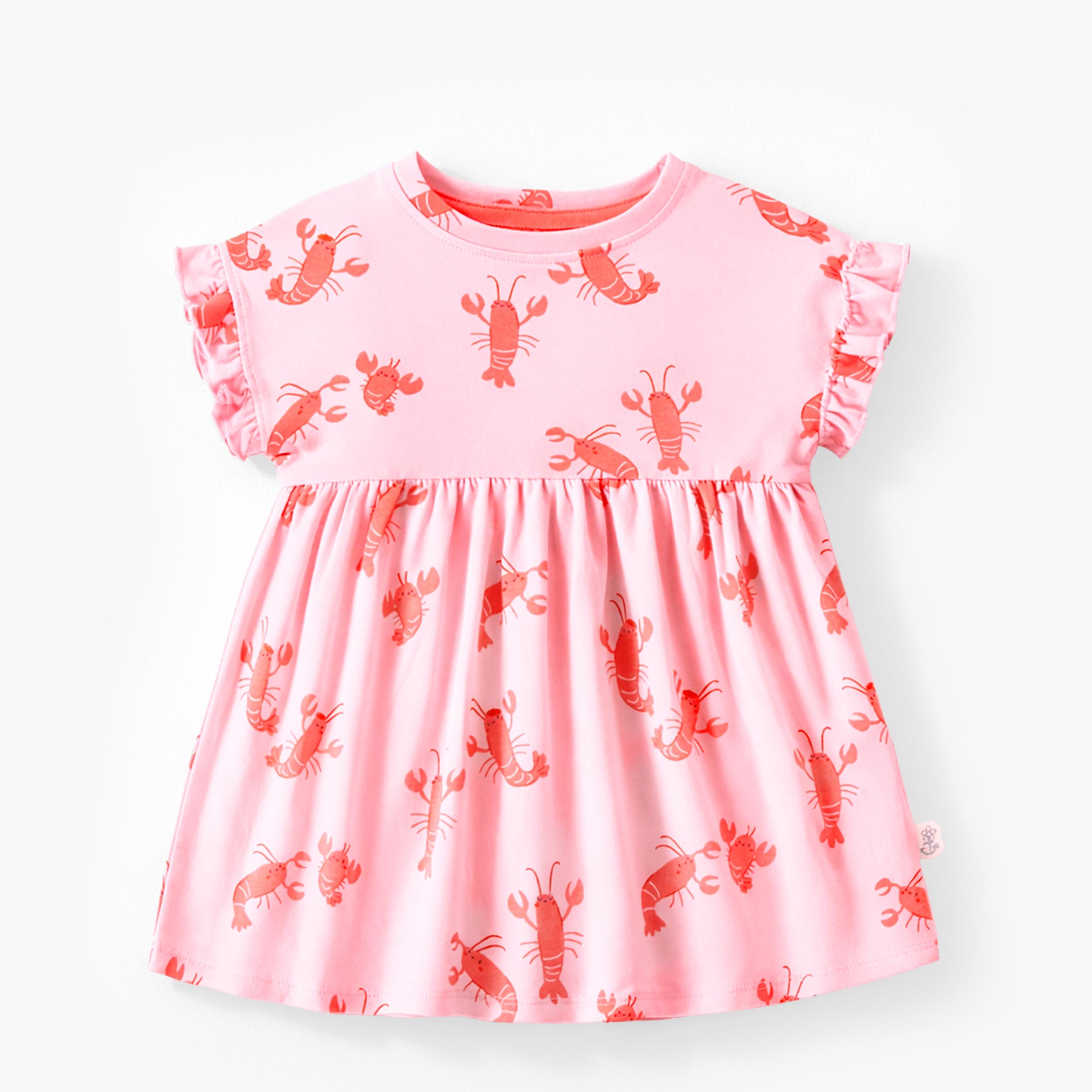 Robe rose à motifs de homards, bébé - Souris Mini