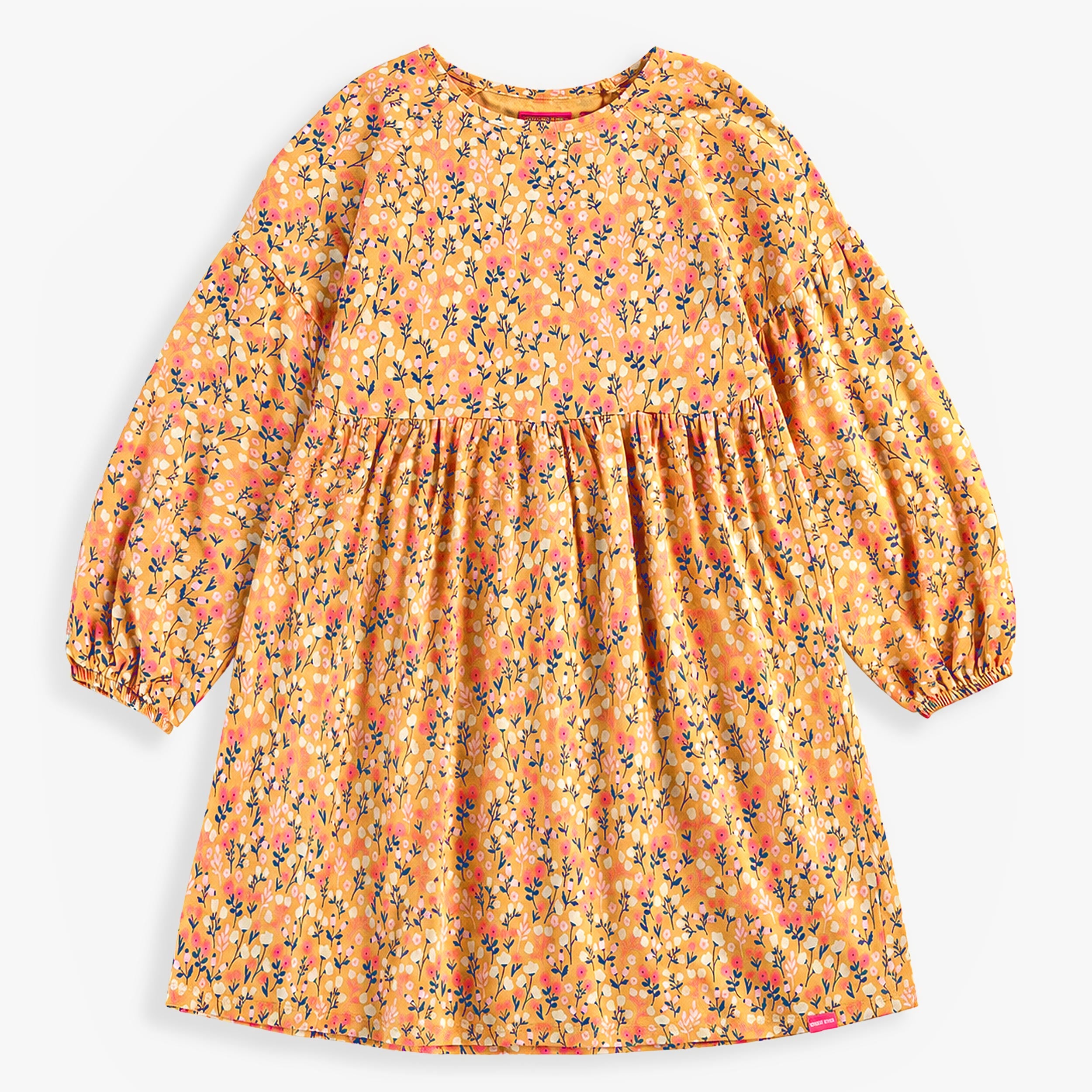 Robe jaune à imprimé floral, enfant fille - Souris Mini