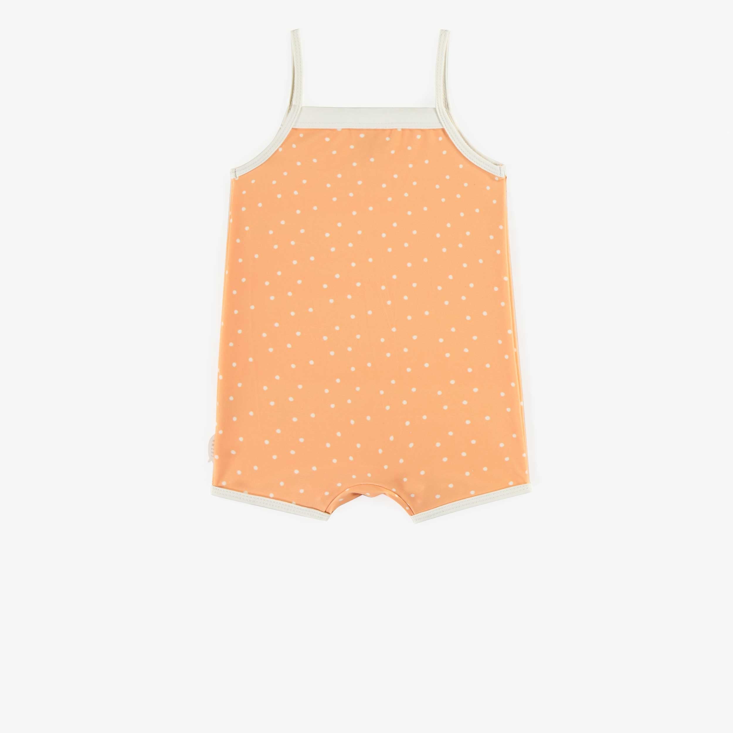 Orange one-piece swimsuit, baby
