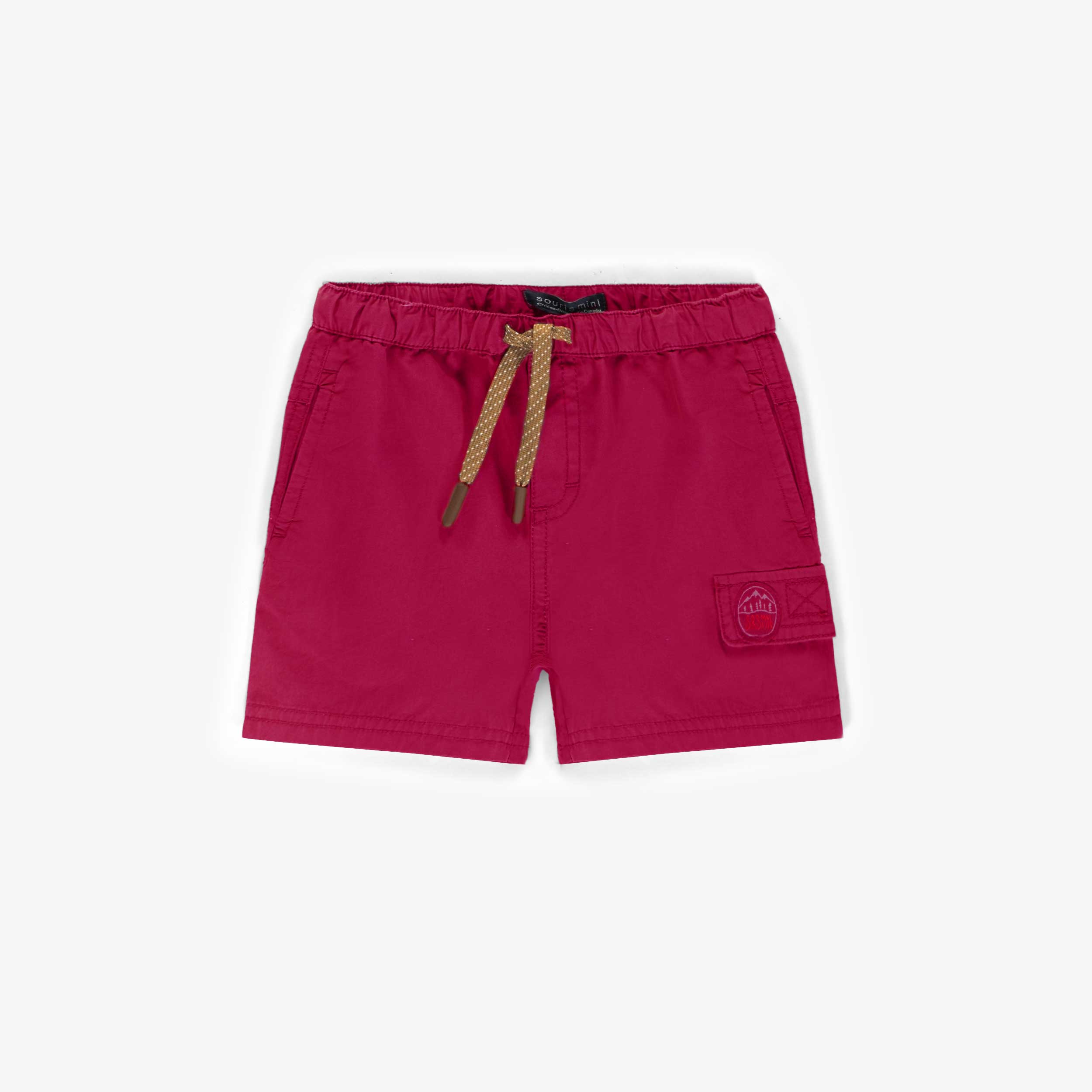 Short rose en toile, bébé