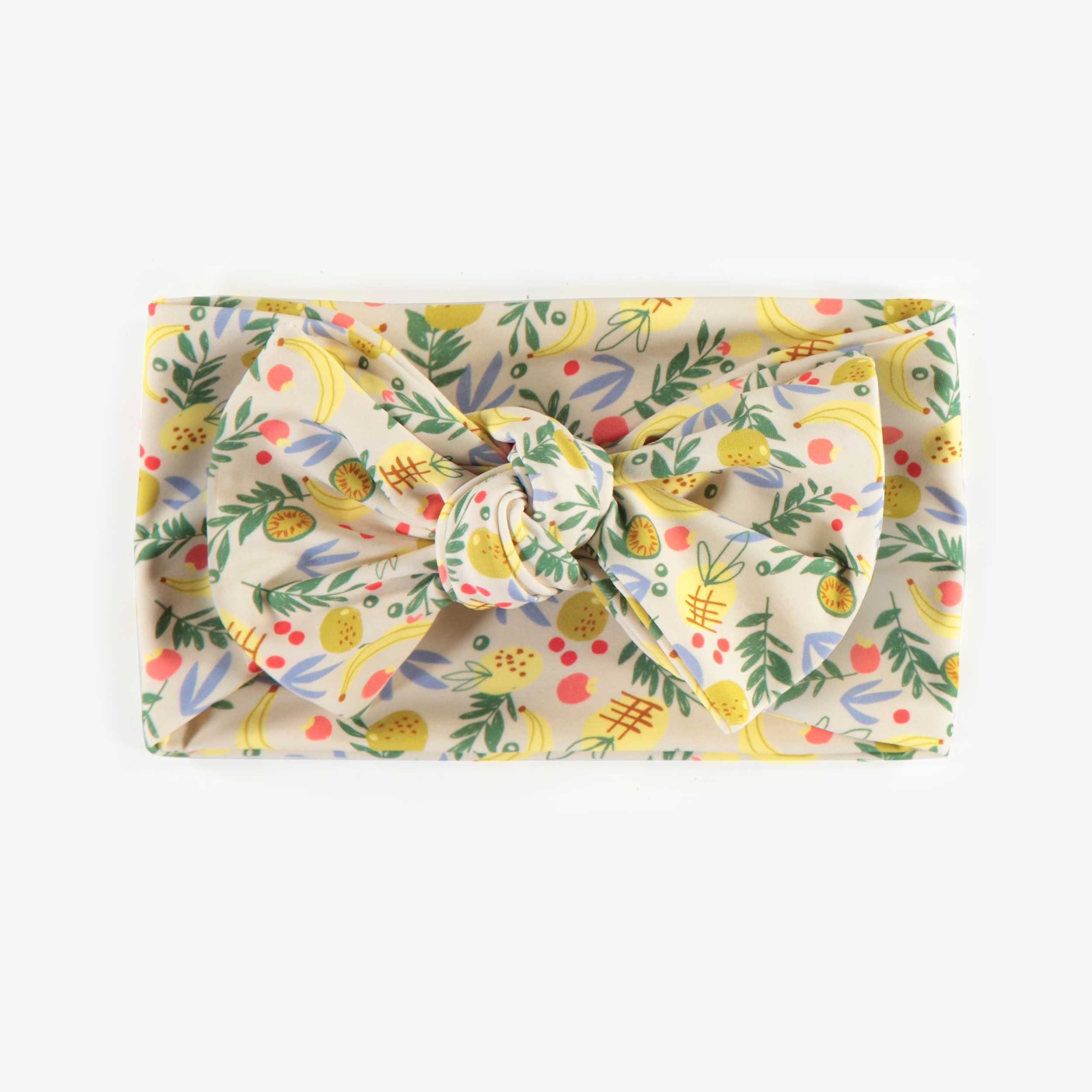 Tropical patterned swim headband, child