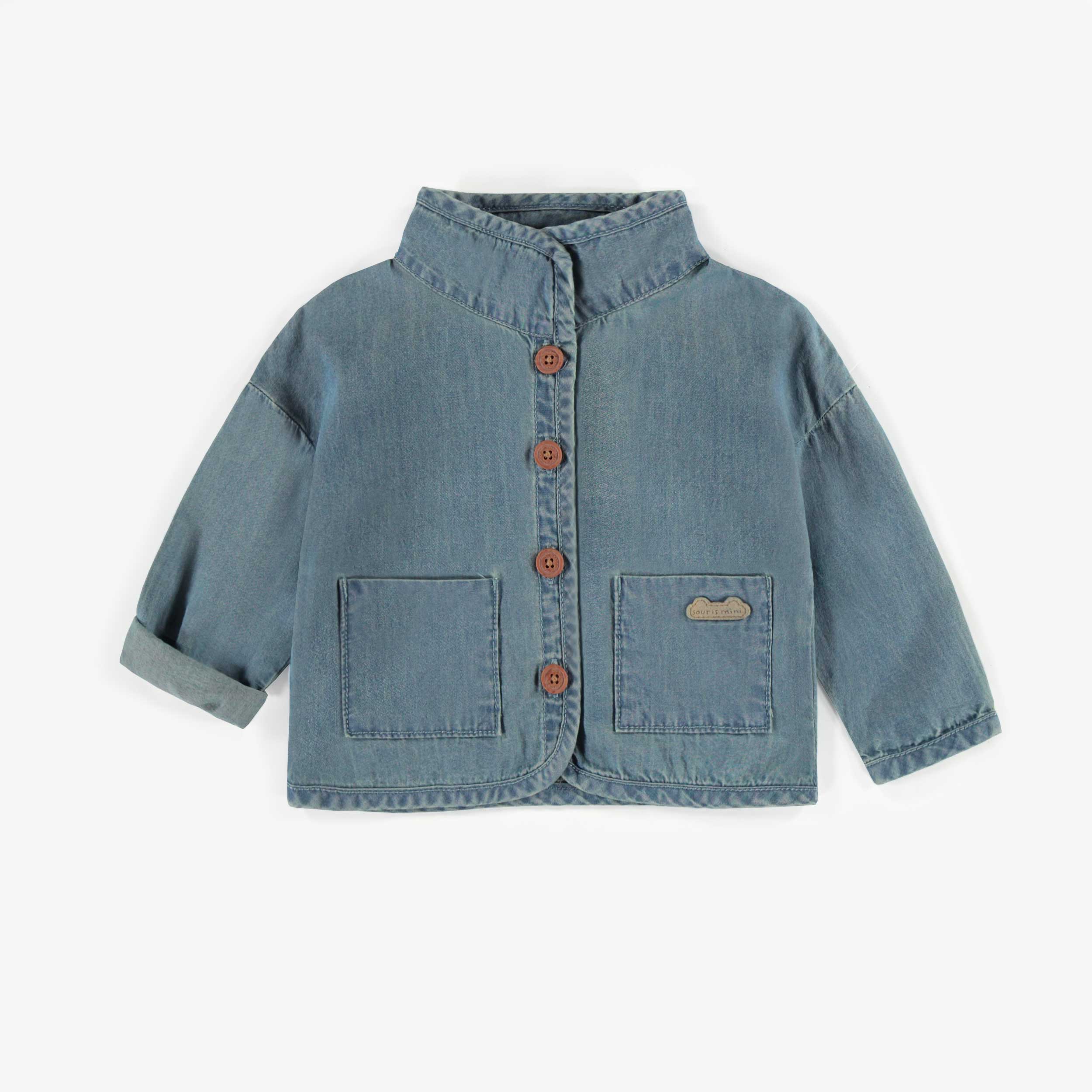 Veste à manches longues en denim, naissance
