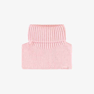 Plastron rose pâle en maille, bébé || Light pink knitted plastron, baby