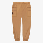 Pantalon brun avec grandes poches en toile de coton, enfant || Brown pants with large pockets in cotton canvas, child