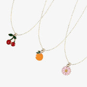 Trio de colliers avec pendentifs estivaux, enfant || Trio of necklaces with summer pendants, child