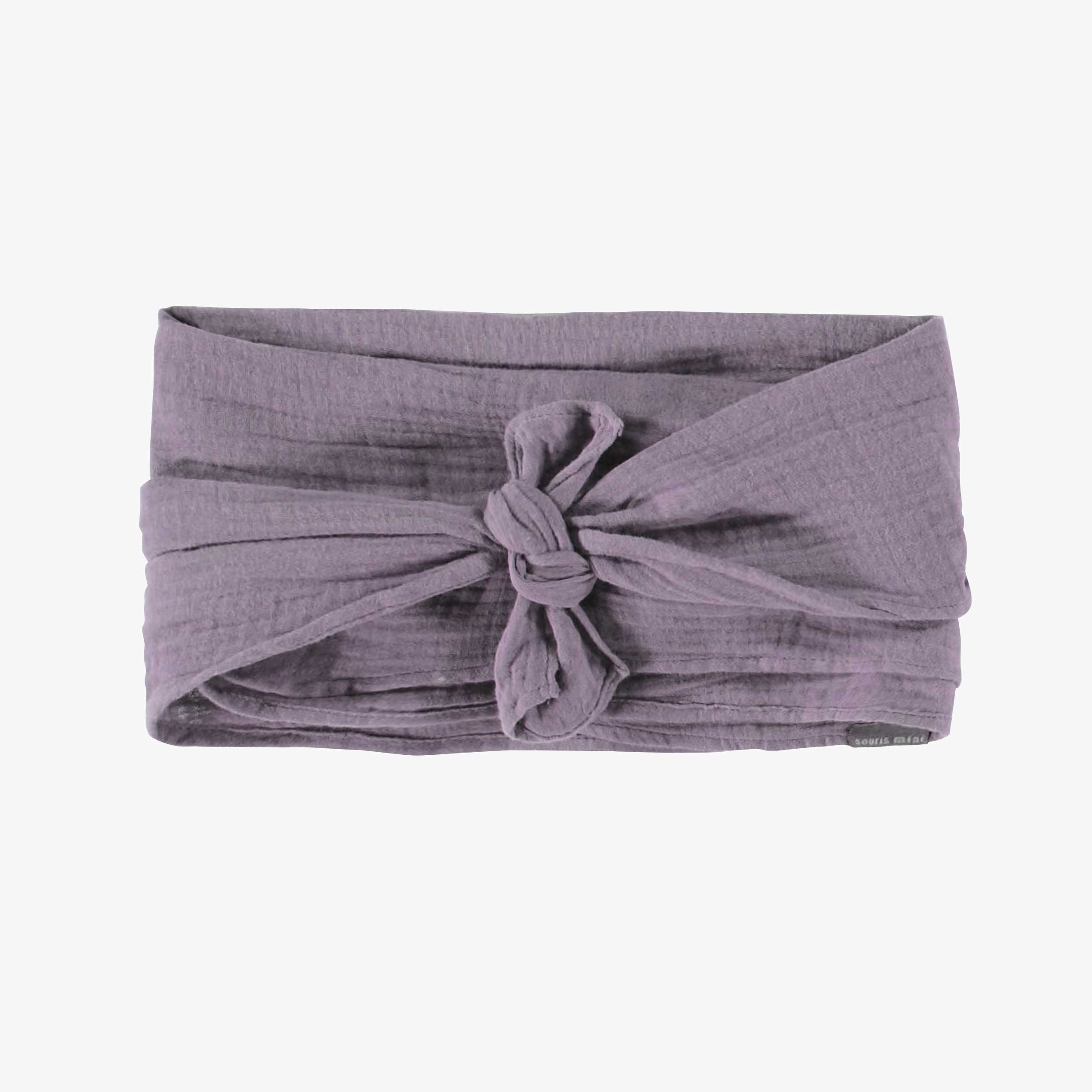Bandeau mauve avec une boucle à l’avant, enfant