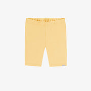Legging court jaune en jersey doux extensible, enfant || Yellow short legging in soft stretch jersey, child
