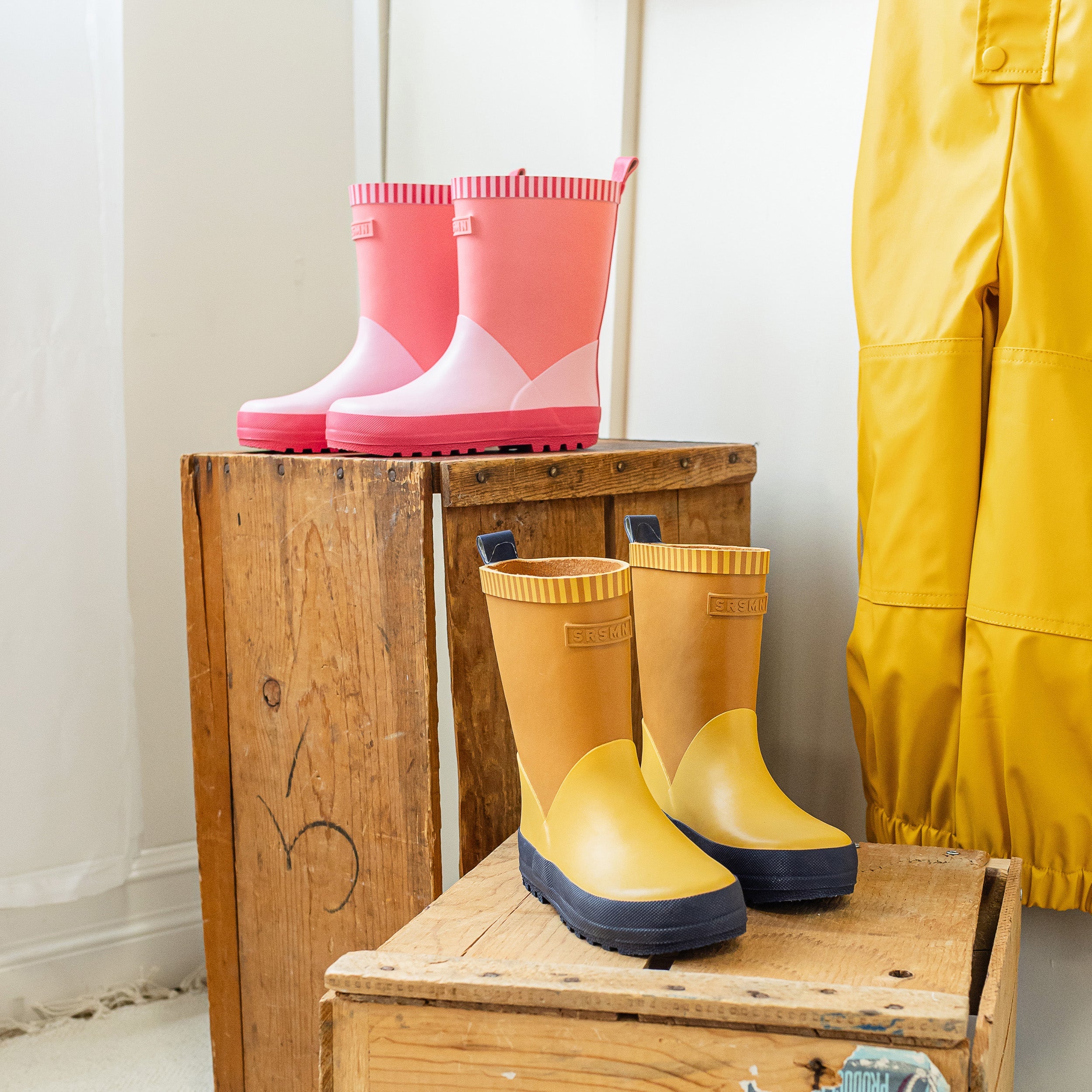 Bottes de pluie jaunes