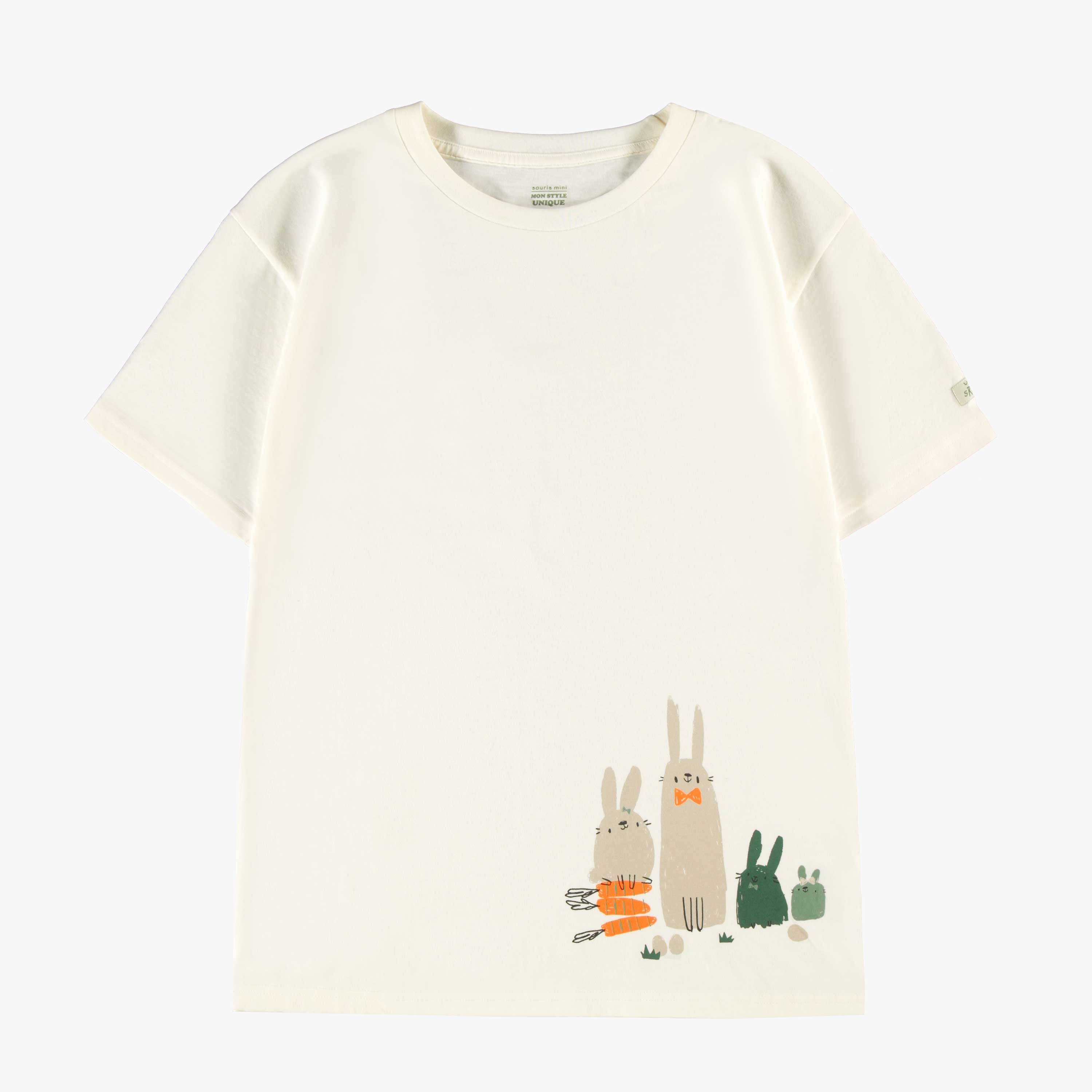 Haut de pyjama crème avec illustration de Pâques, adulte