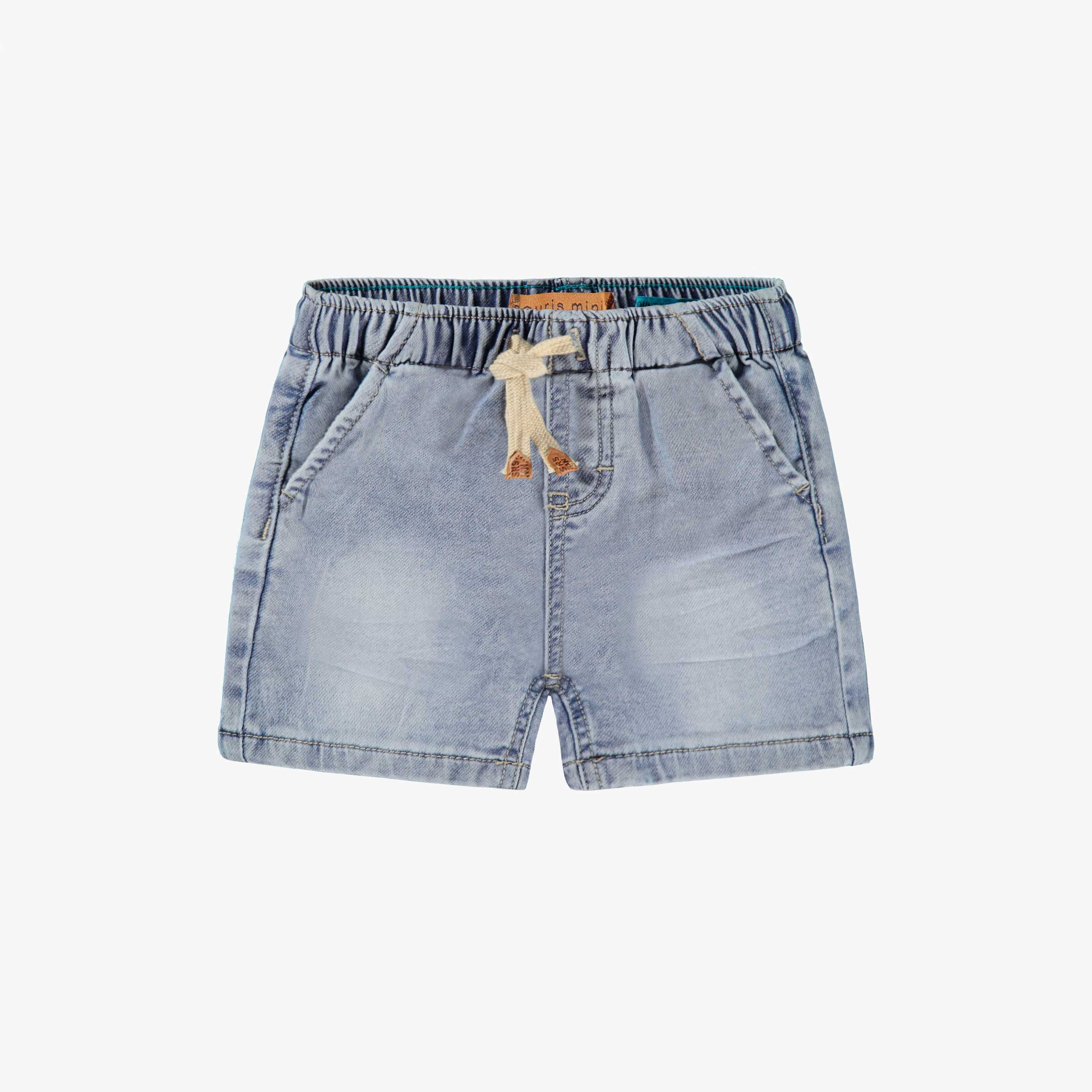 Bermuda bleu pâle en denim, bébé