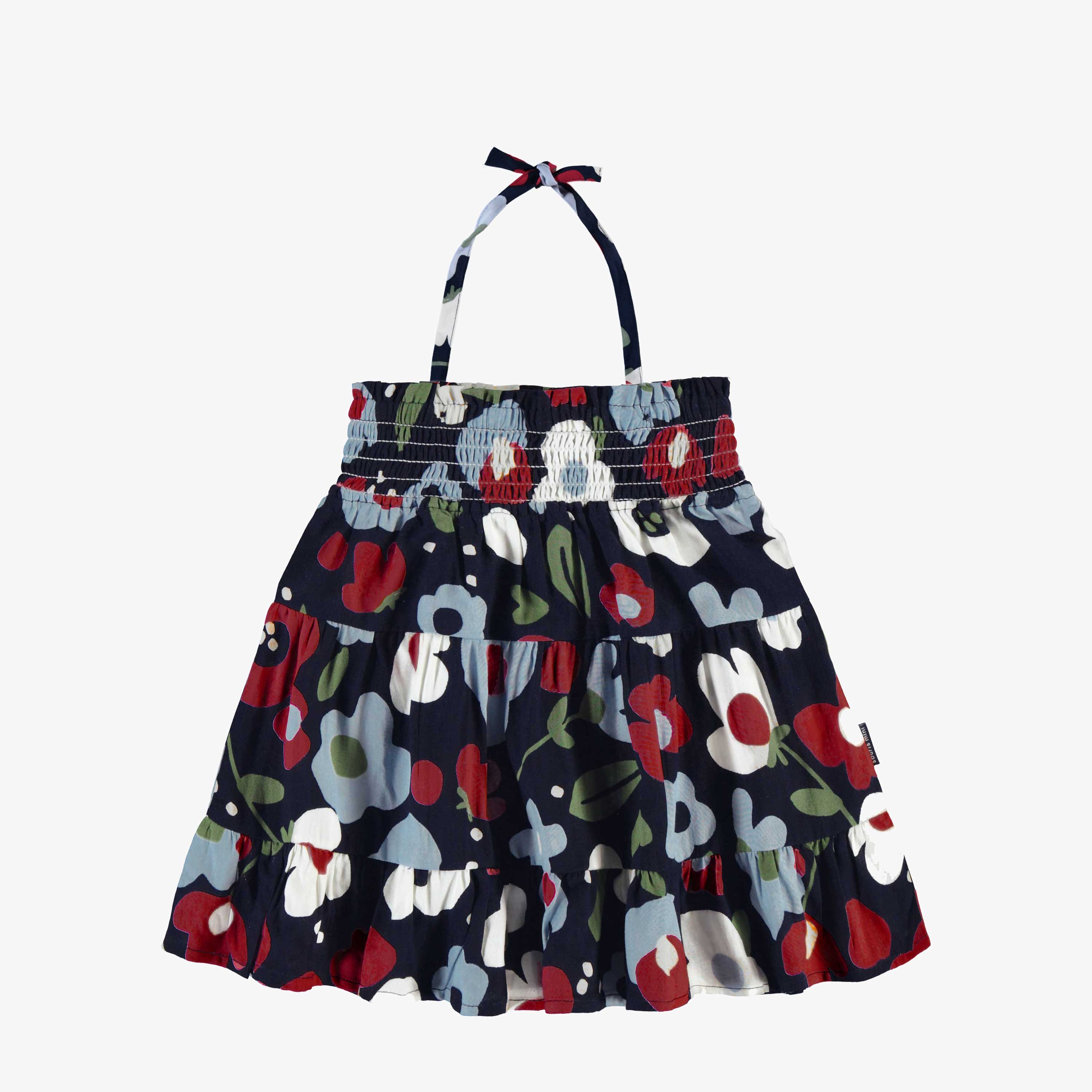 Robe marine à motif de floral, bébé