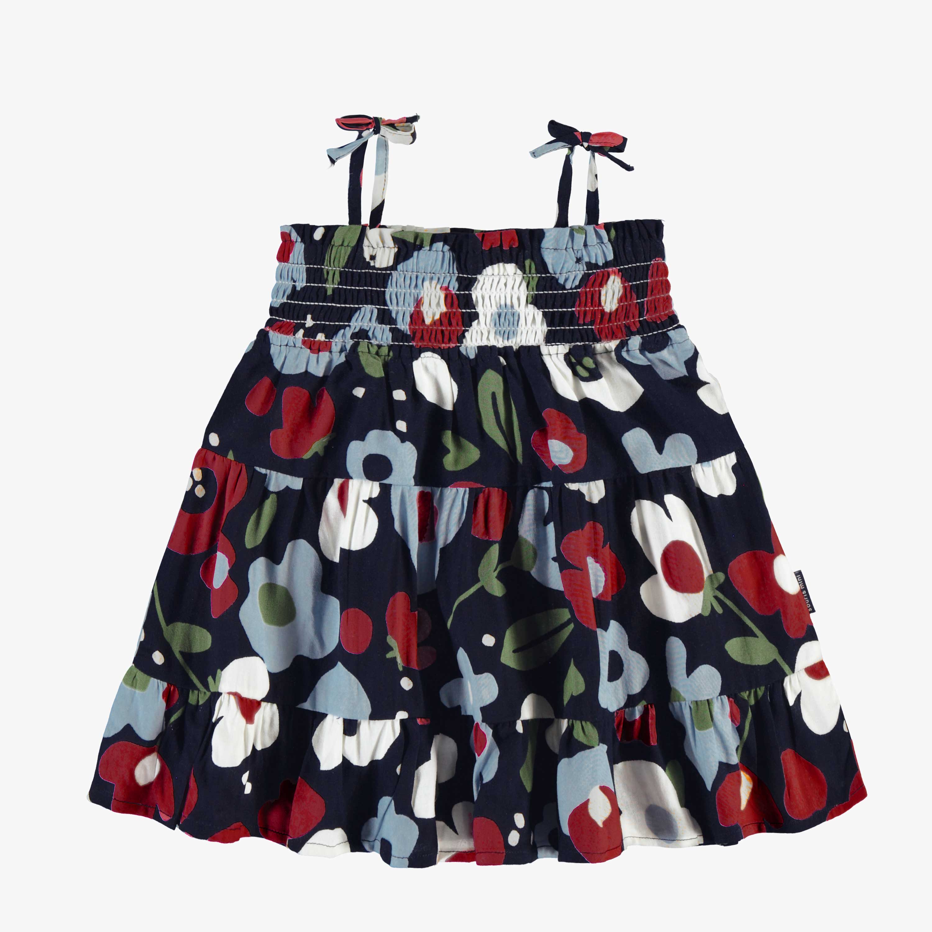 Robe marine à motif de floral, bébé