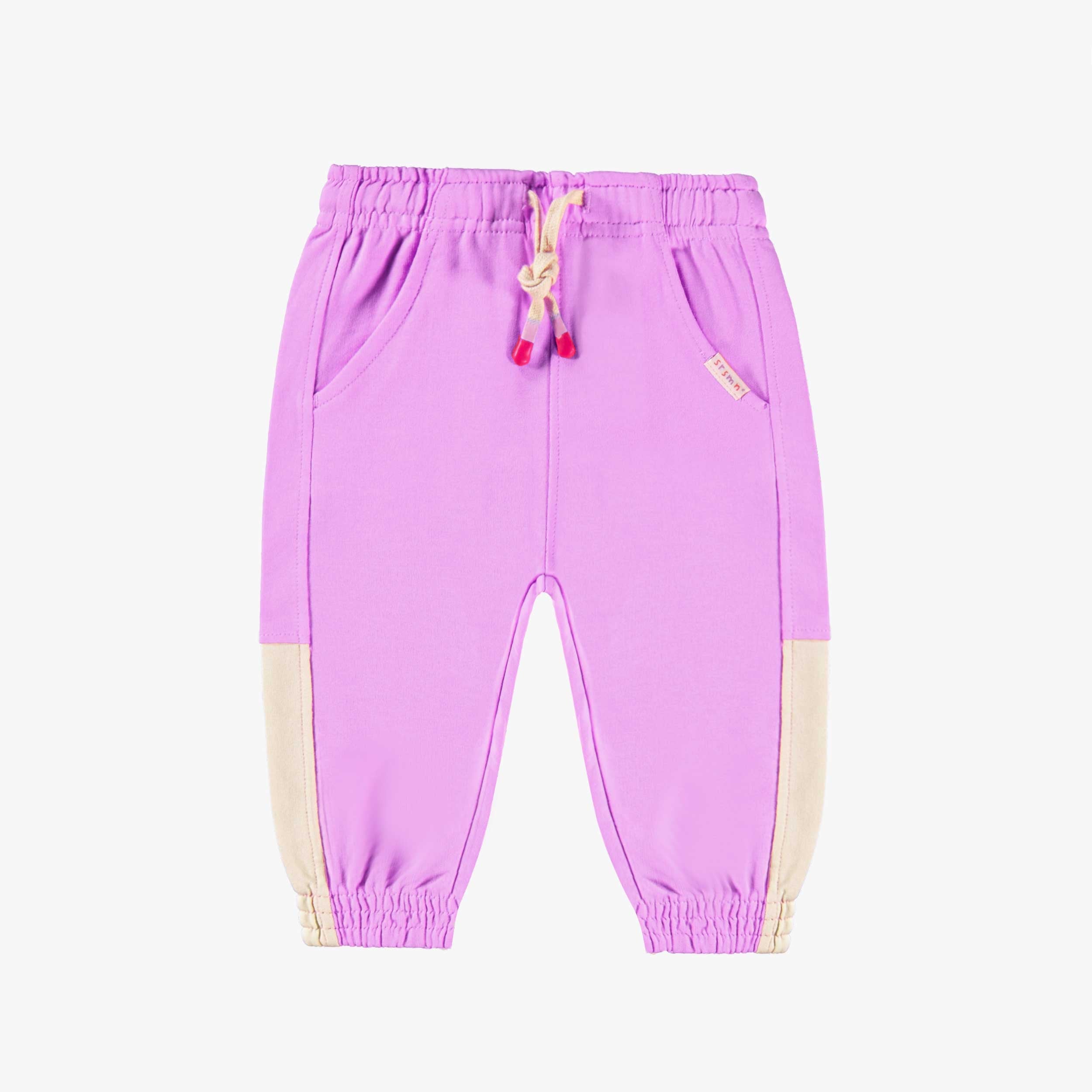 Pantalon lilas en coton français, bébé