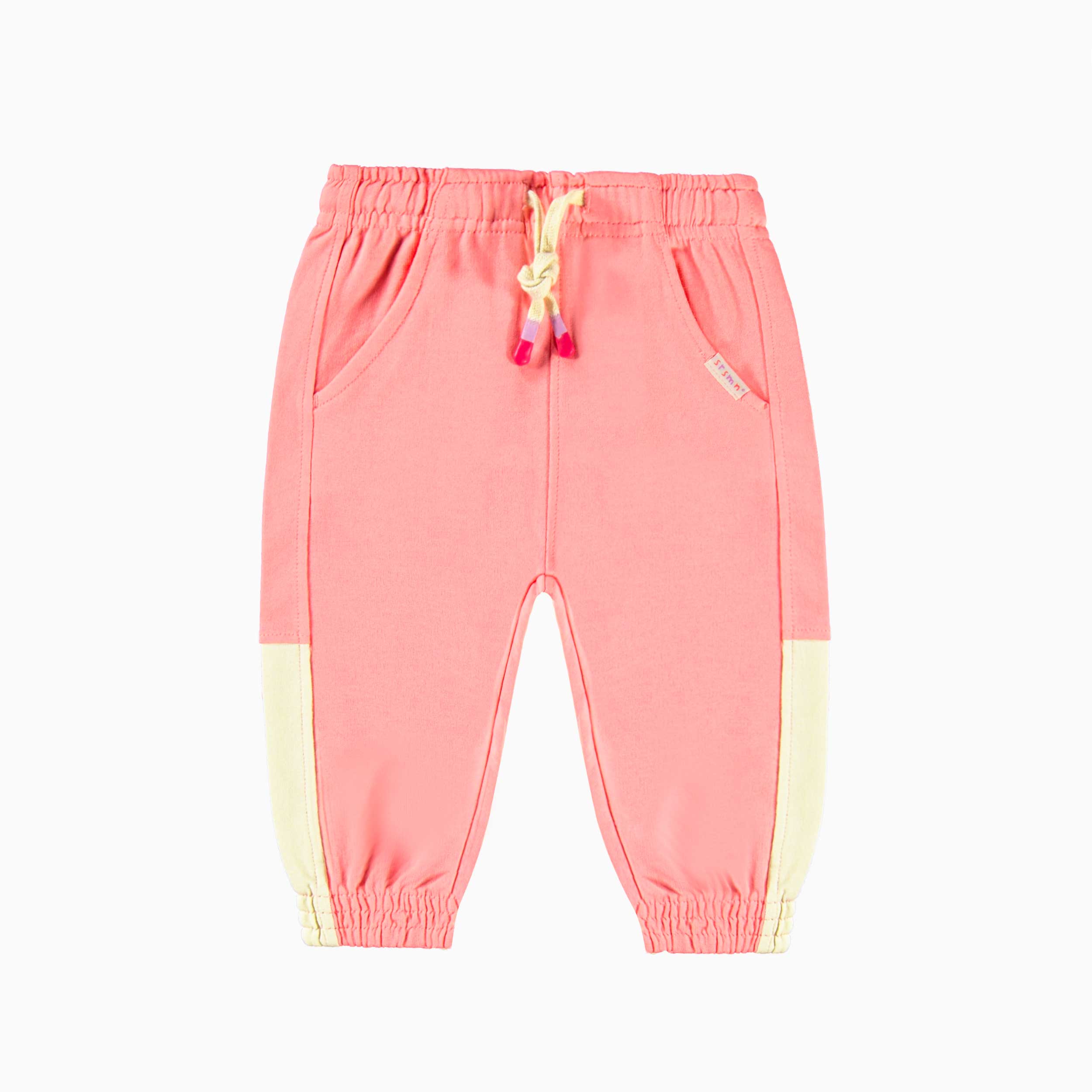 Pantalon rose en coton français, bébé