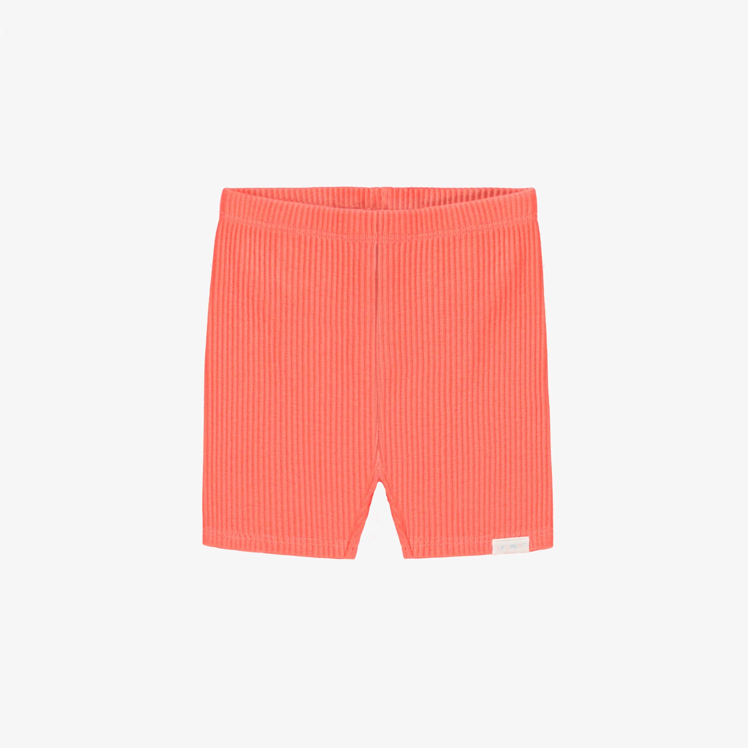 Legging court rose en tricot côtelé, bébé