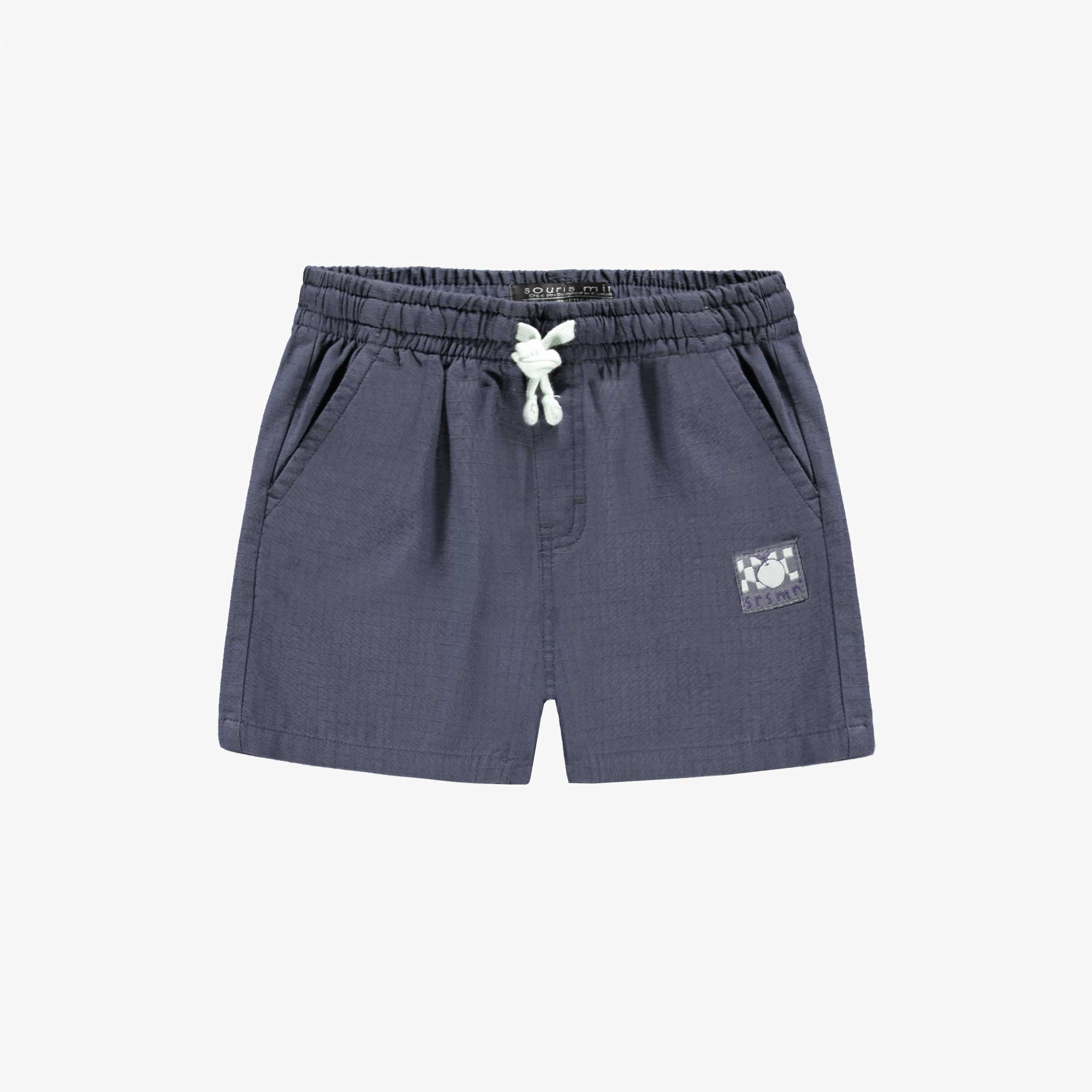 Bermuda bleu foncé coupe décontractée, bébé