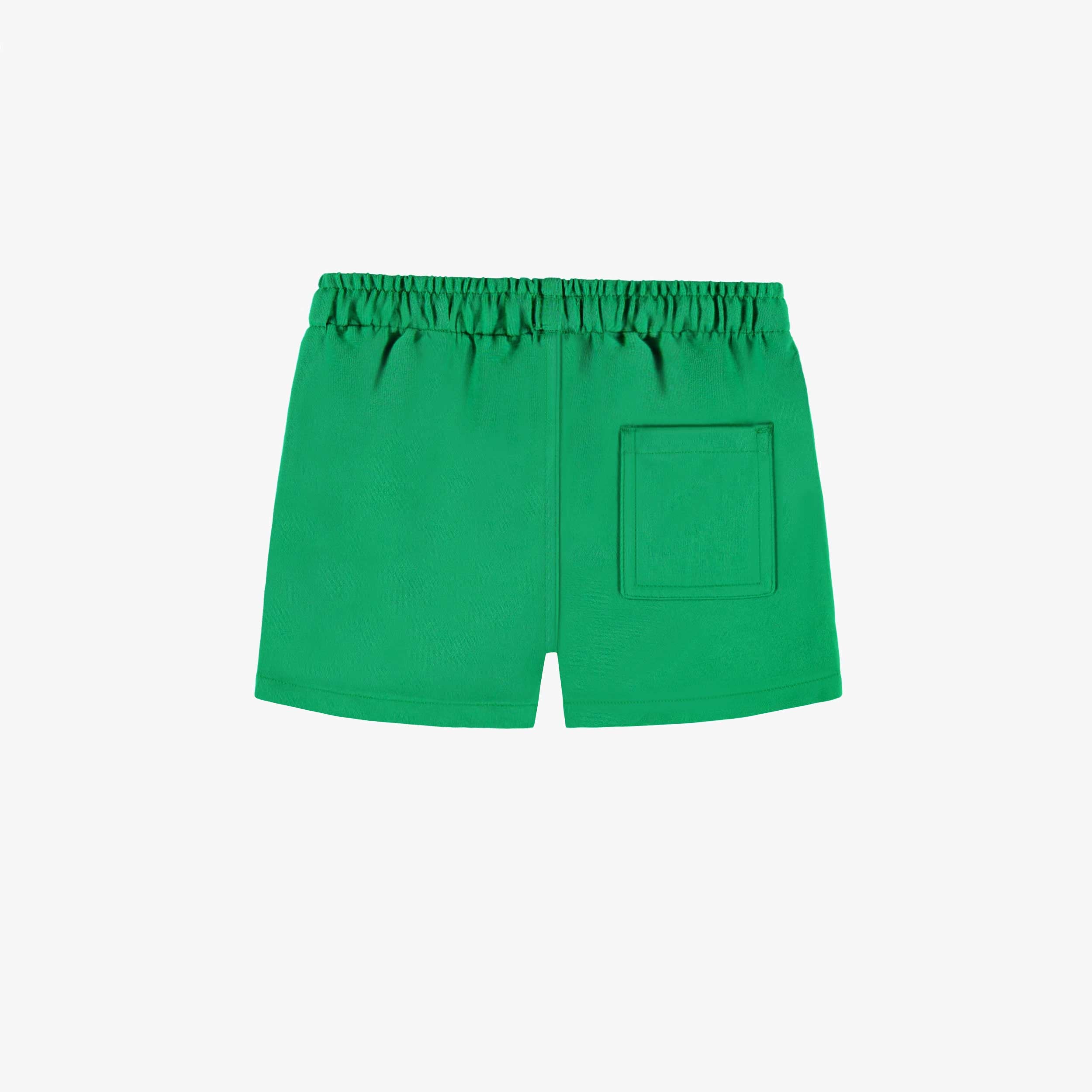 Dos du short vert en jersey de coton, bébé