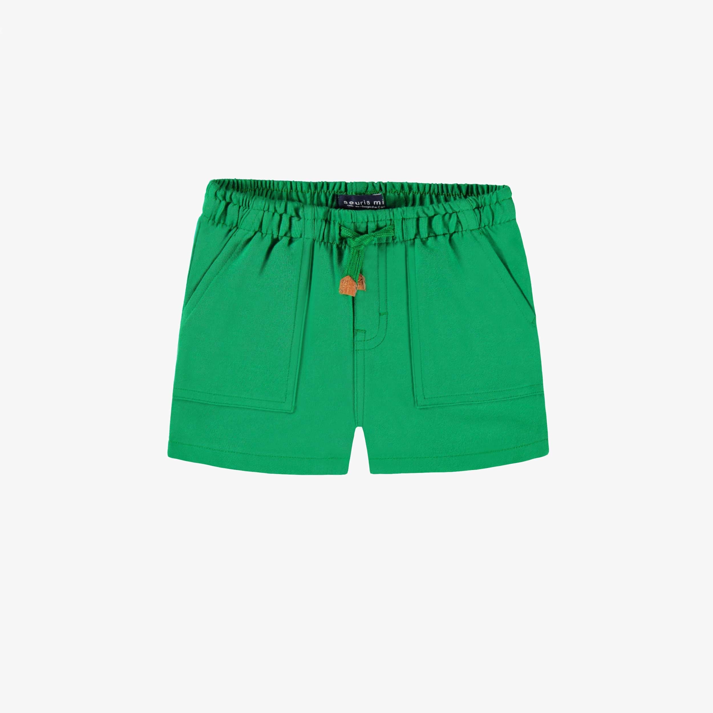 Short vert en jersey de coton, bébé
