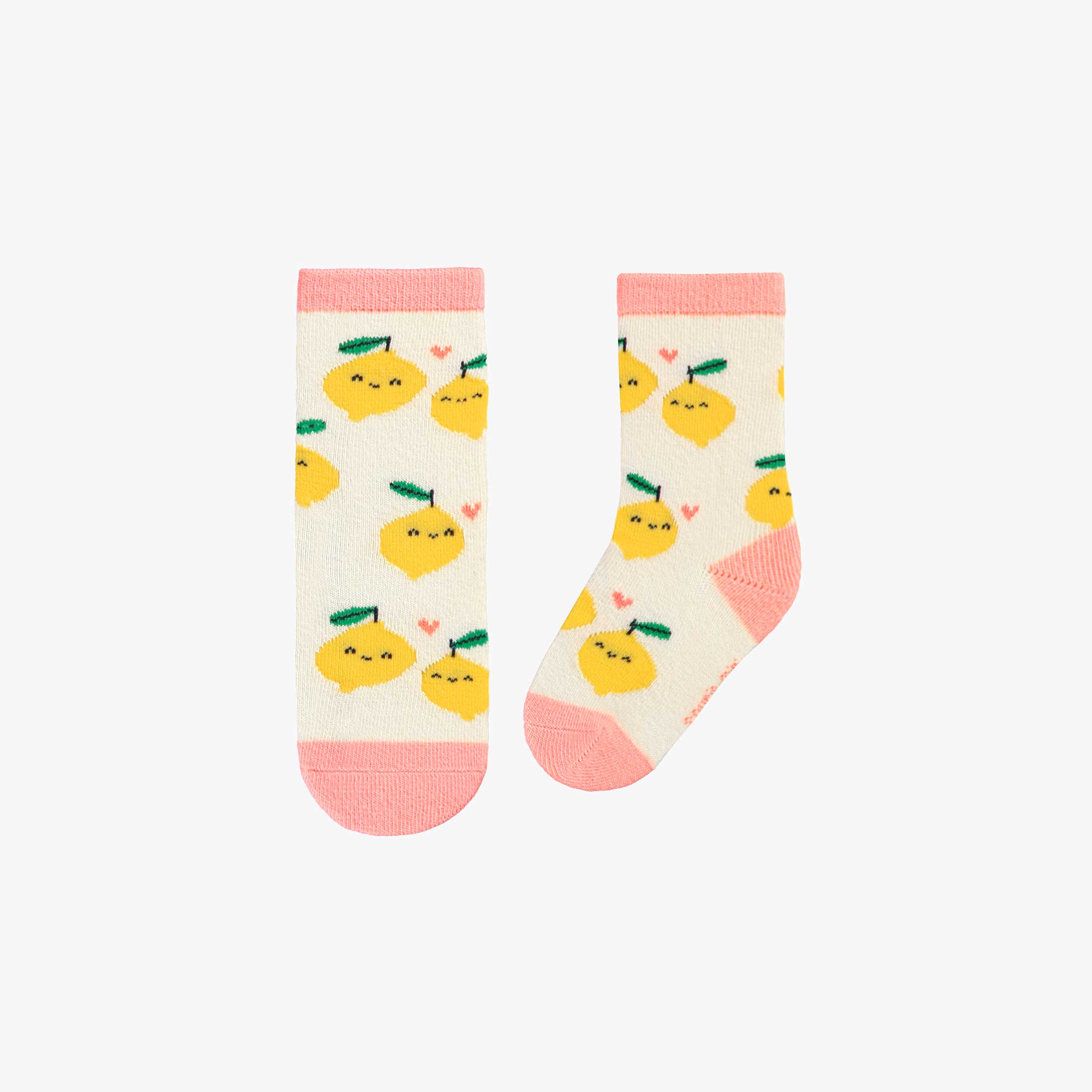 Chaussettes crème avec citrons, bébé