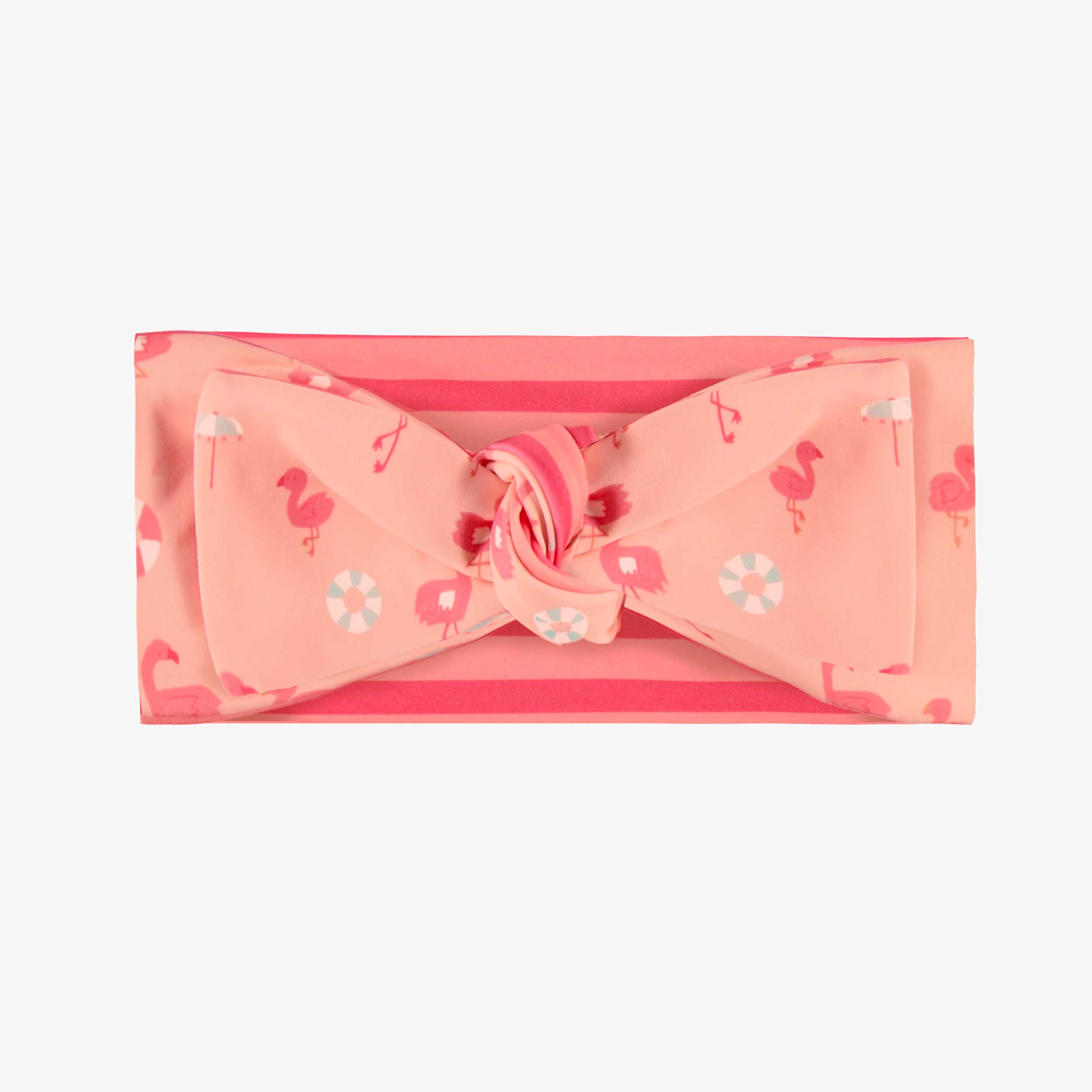 Autre côté du bandeau de bain rose réversible à motifs, enfant