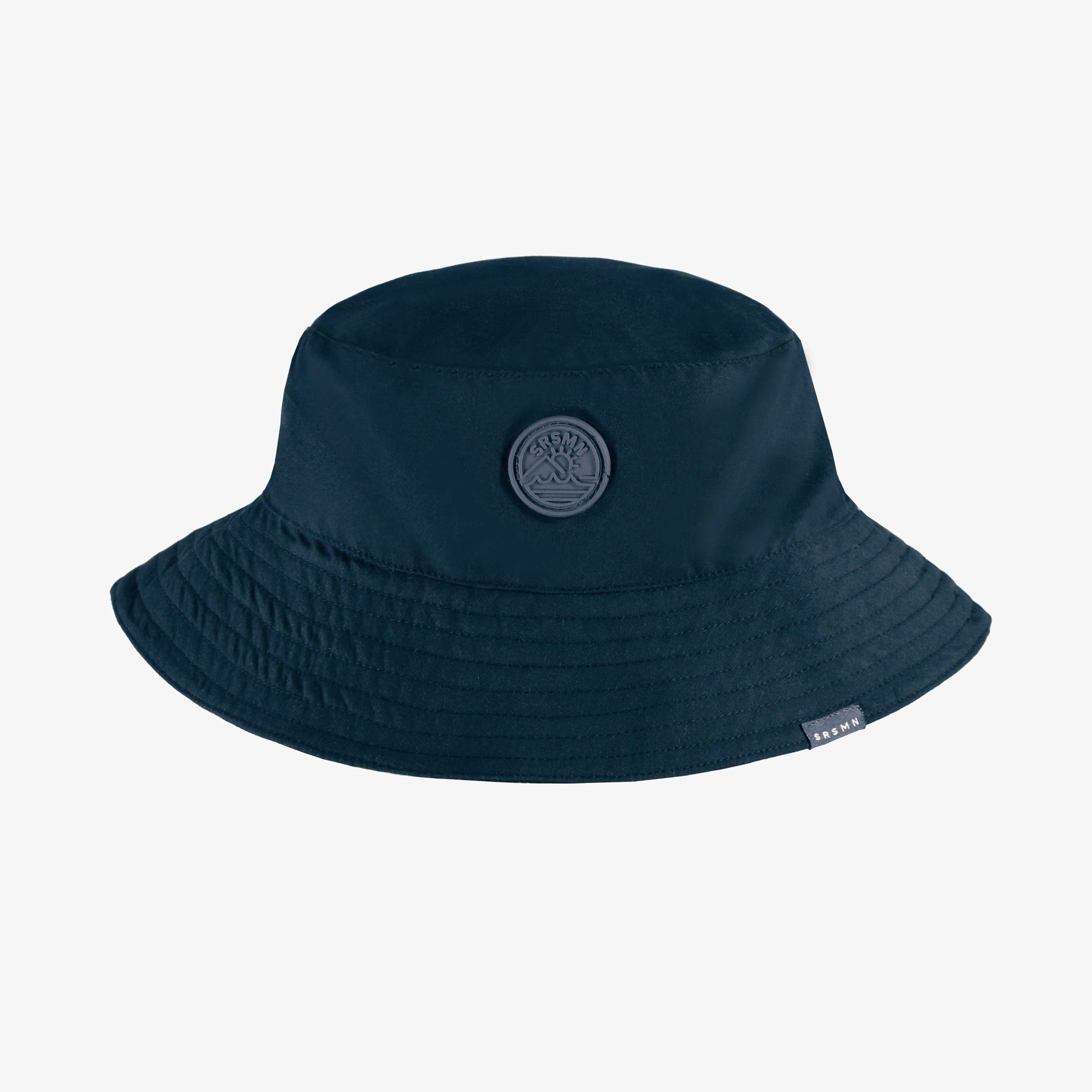 Chapeau de soleil bleu marine réversible, enfant