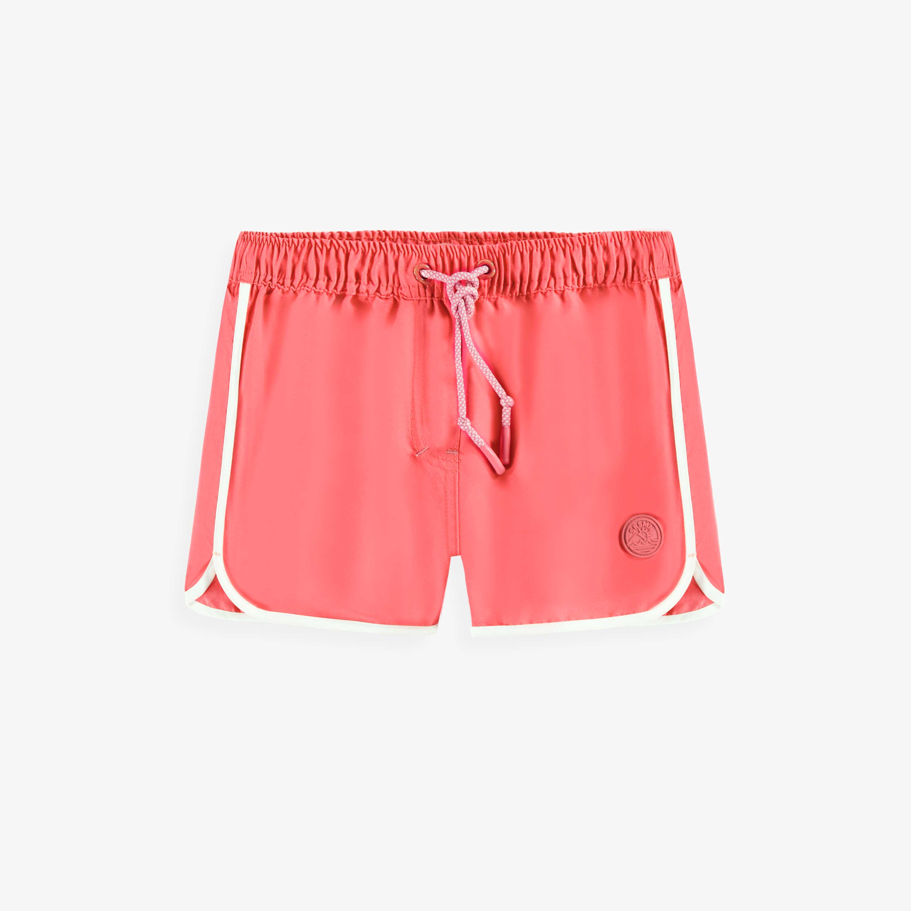 Short de bain rose en microfibre au look sportif, enfant