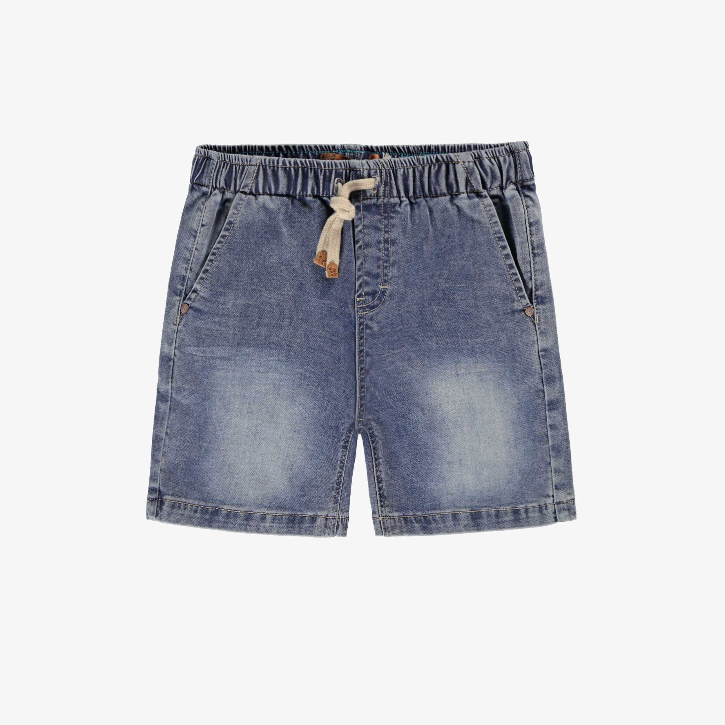 Bermuda bleu en denim, enfant