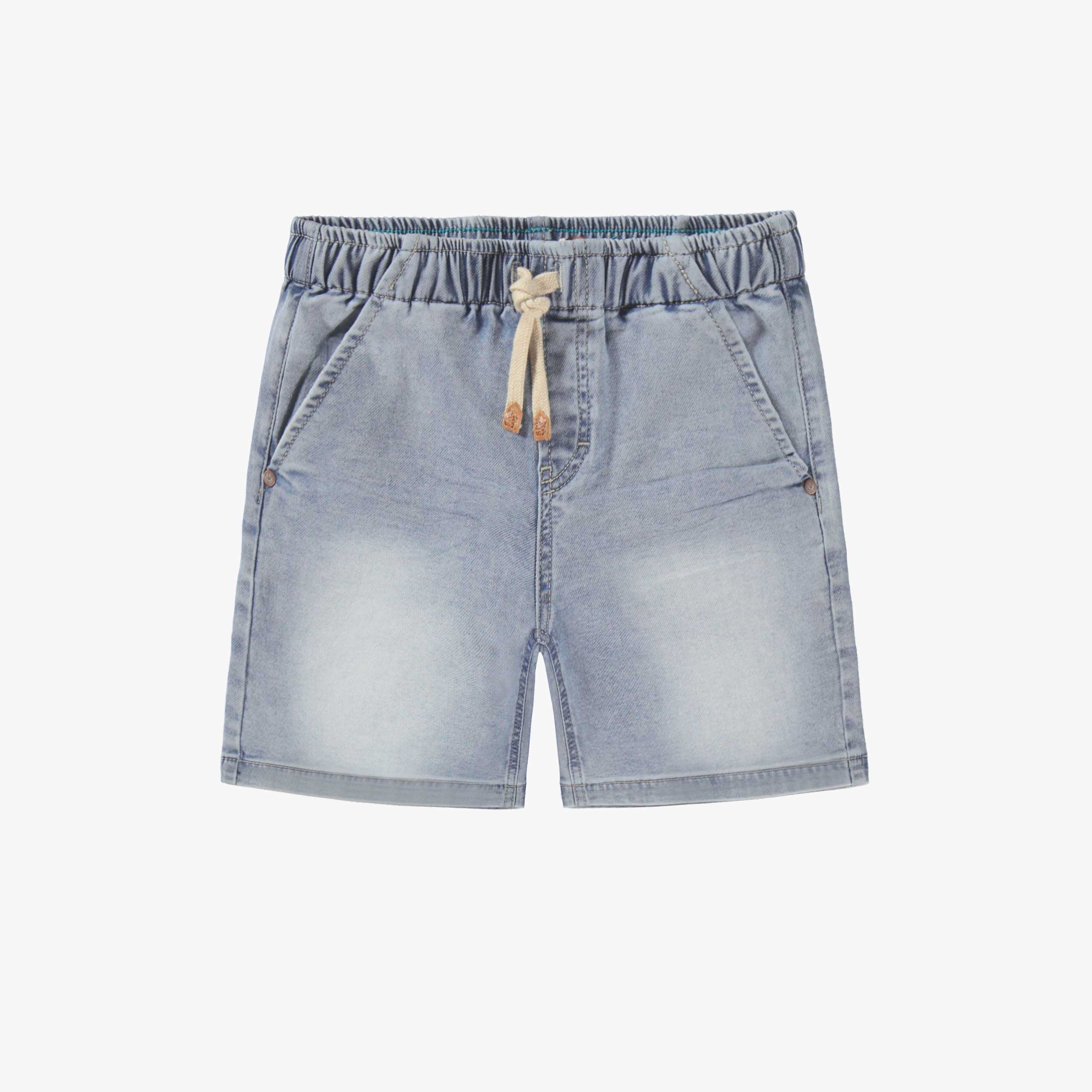 Bermuda bleu pâle en denim, enfant