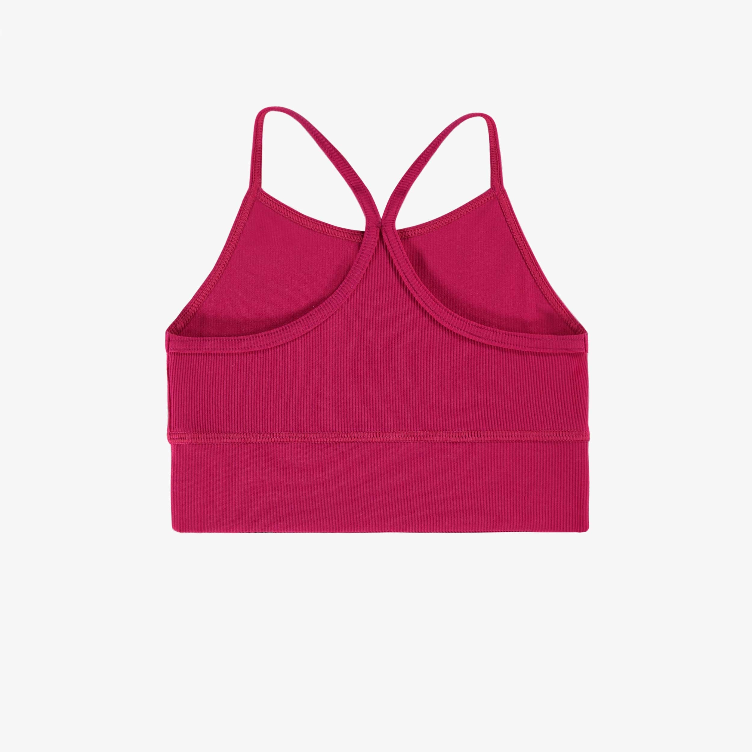 Dos de la camisole de sport rose, enfant