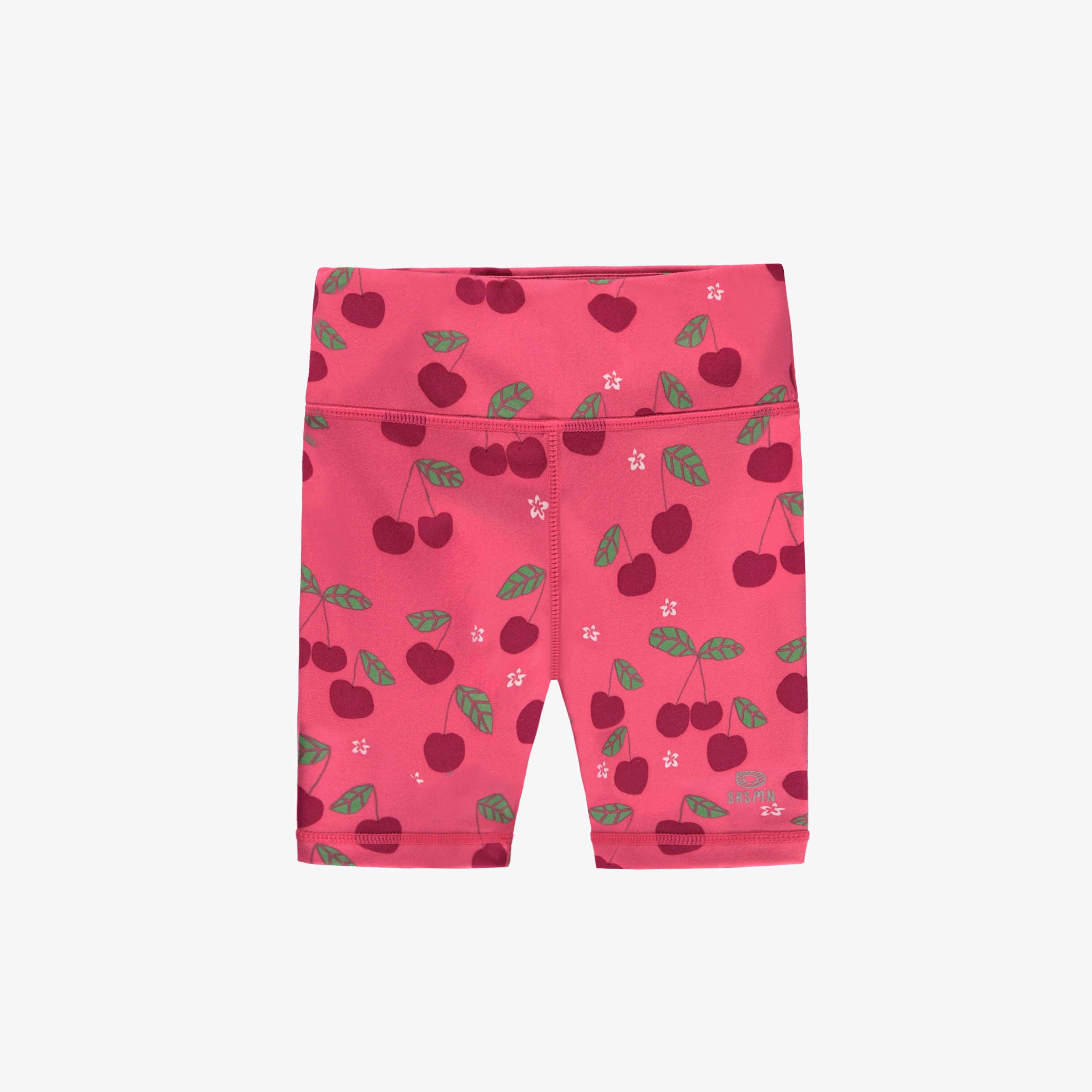 Legging court rose à motifs, enfant