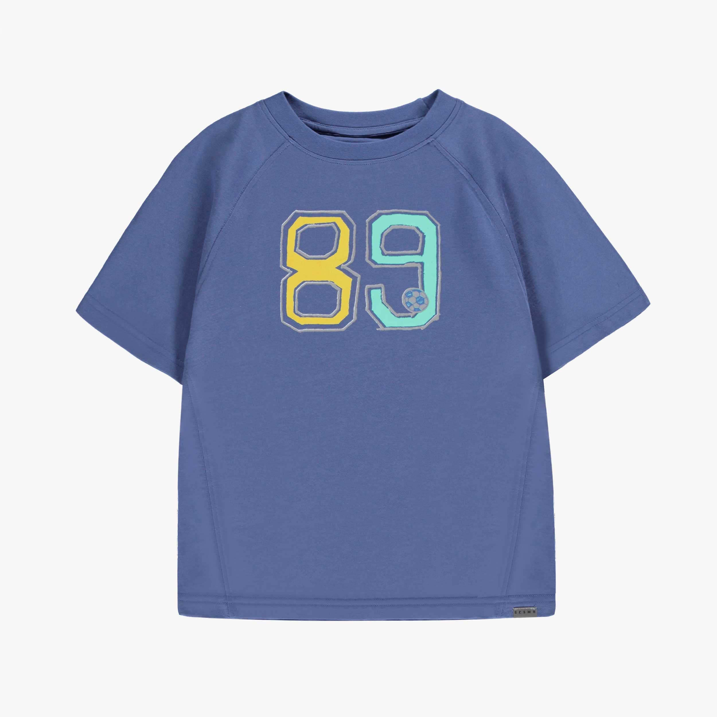 T-shirt bleu avec imprimé, enfant