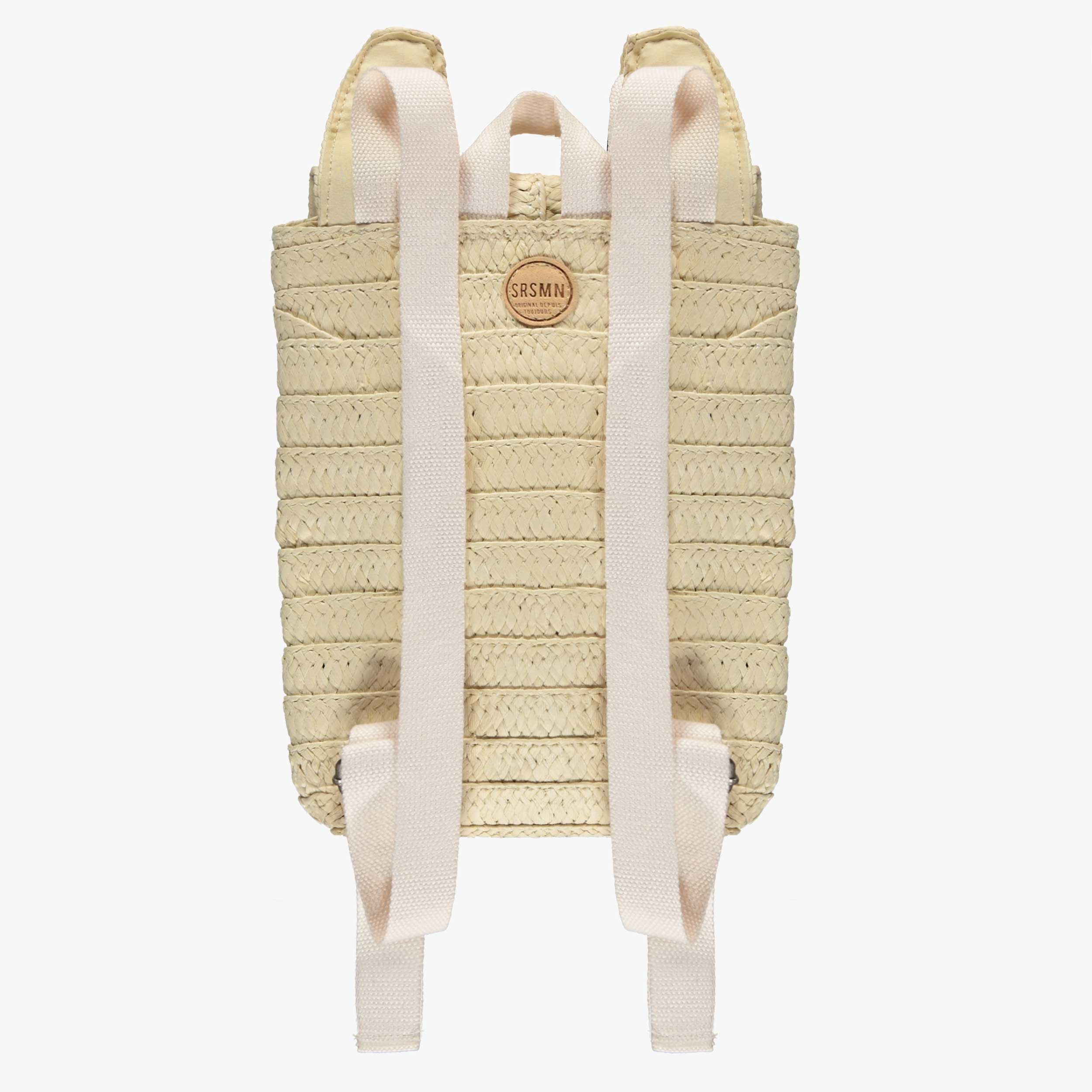 Dos du sac à dos en paille en forme de lapin, enfant