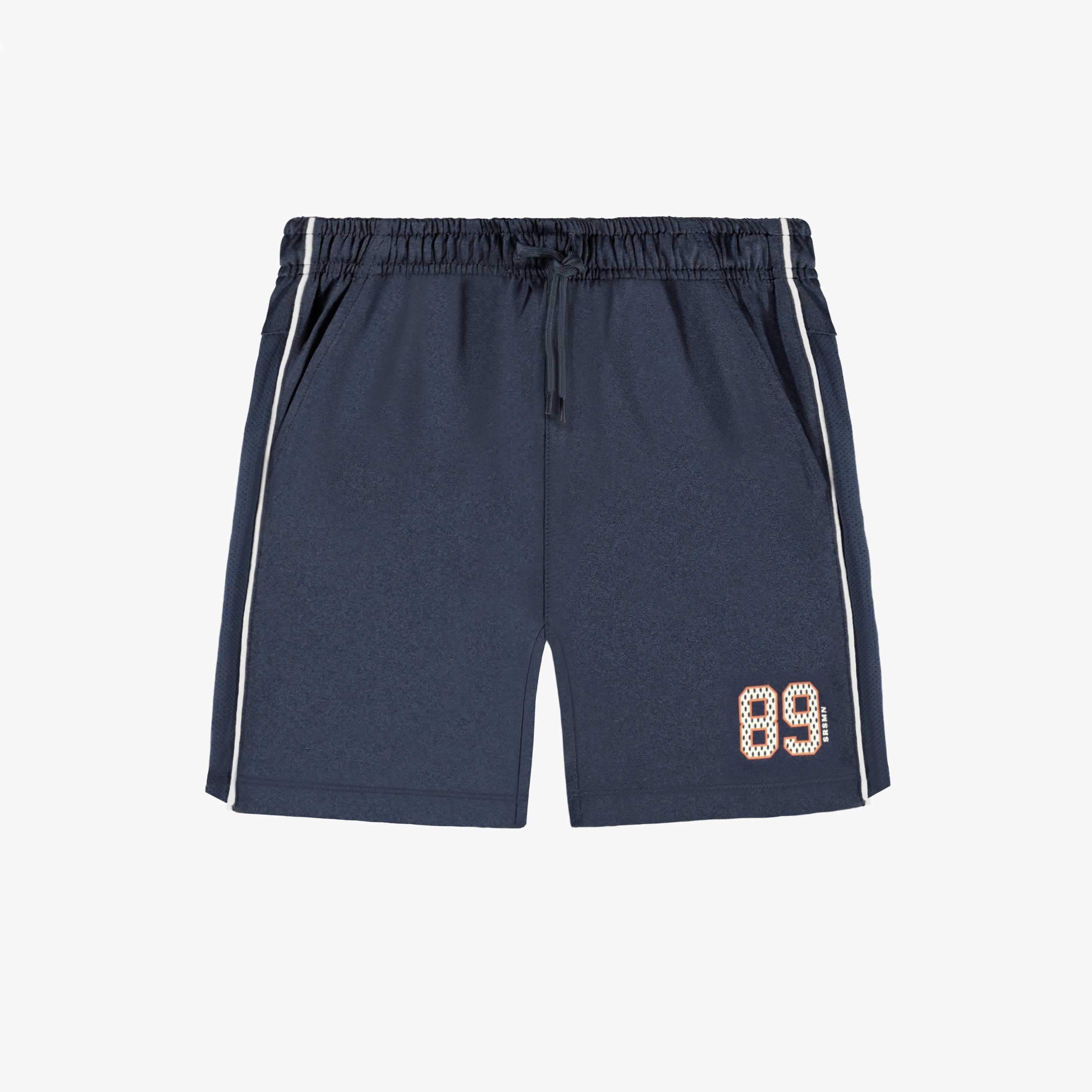 Bermuda de sport bleu marine, enfant