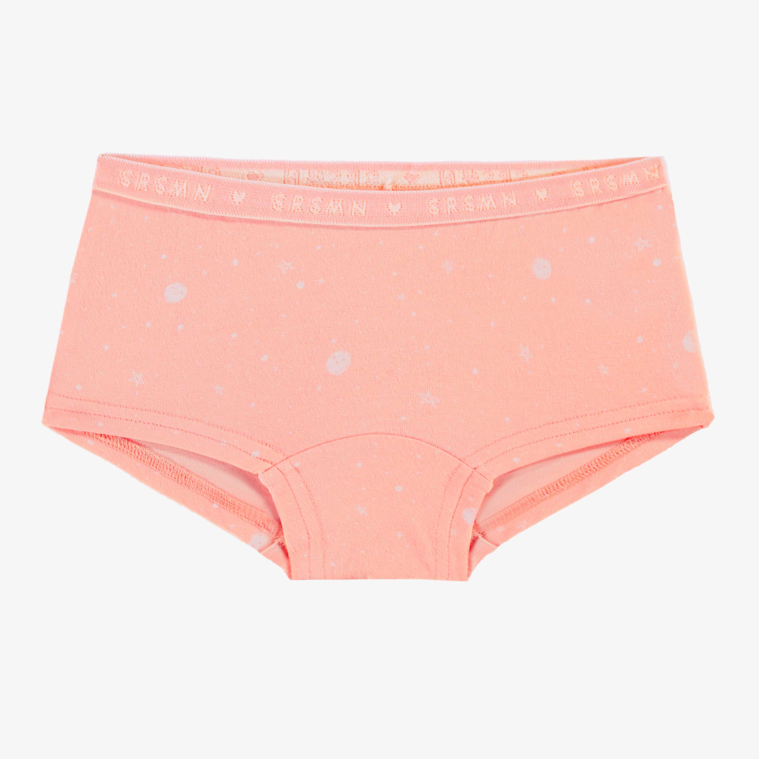 Culotte garçonne rose pâle à motifs de planètes, enfant