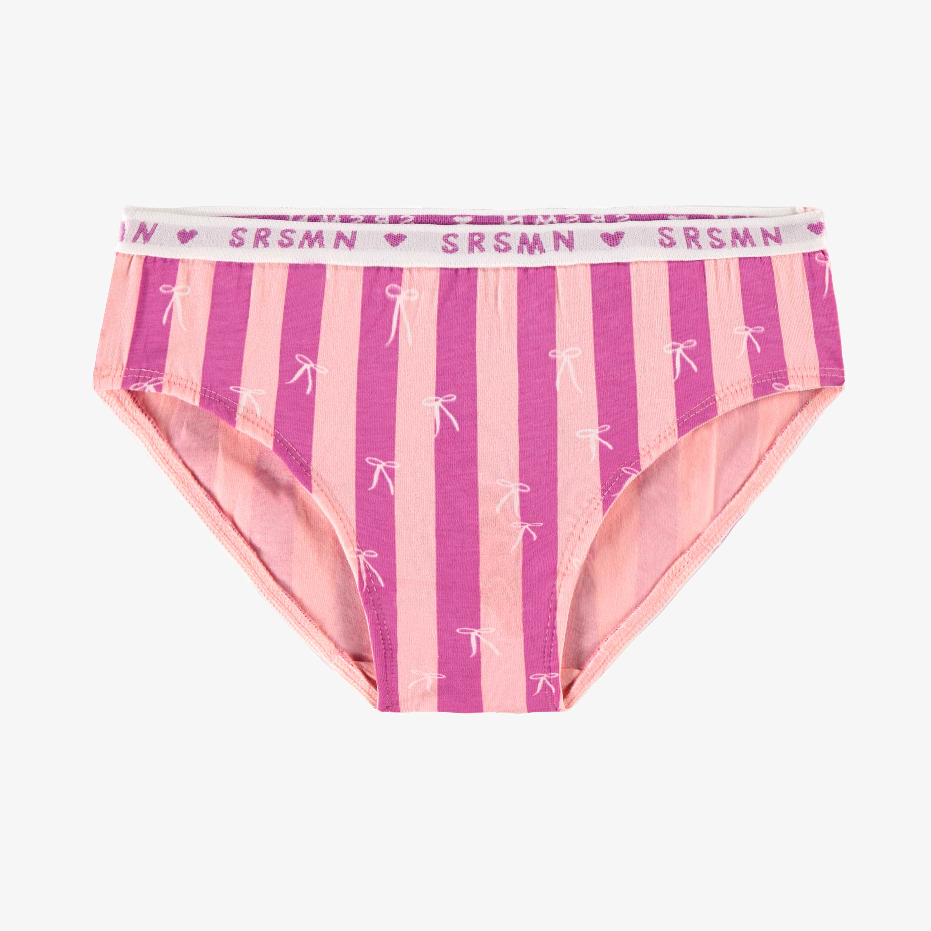Culotte bikini à rayures et motifs, enfant