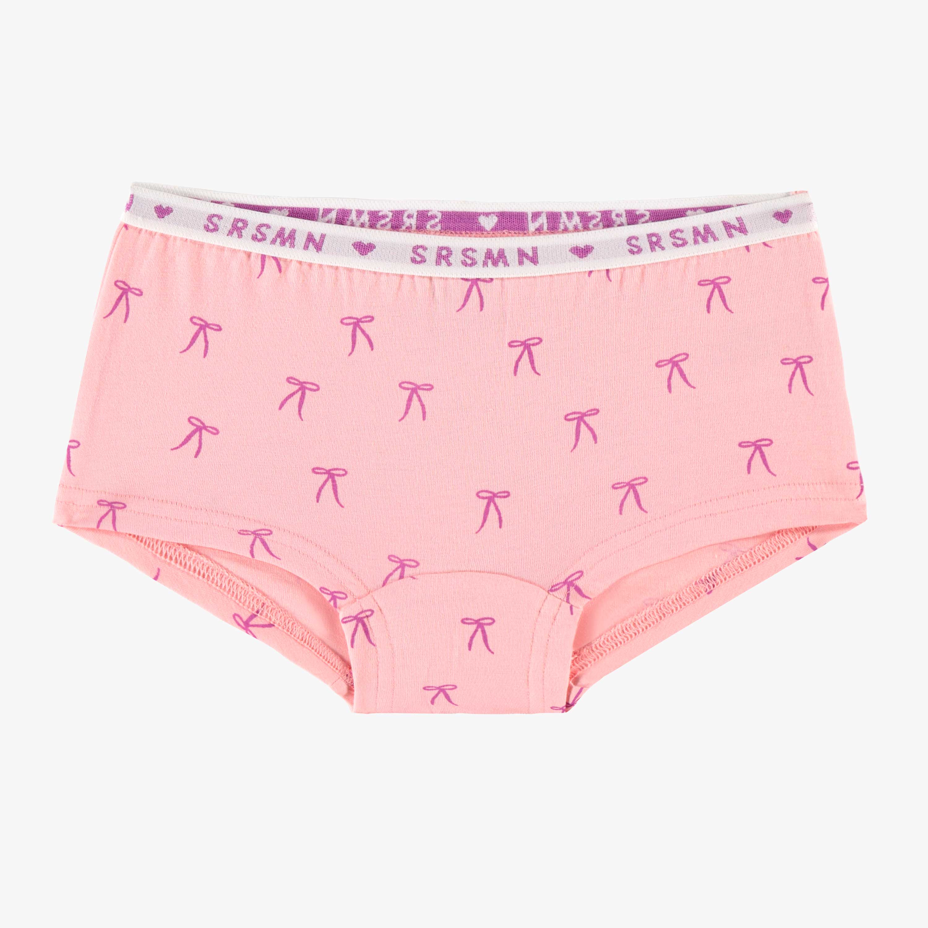 Culotte garçonne rose à motifs, enfant