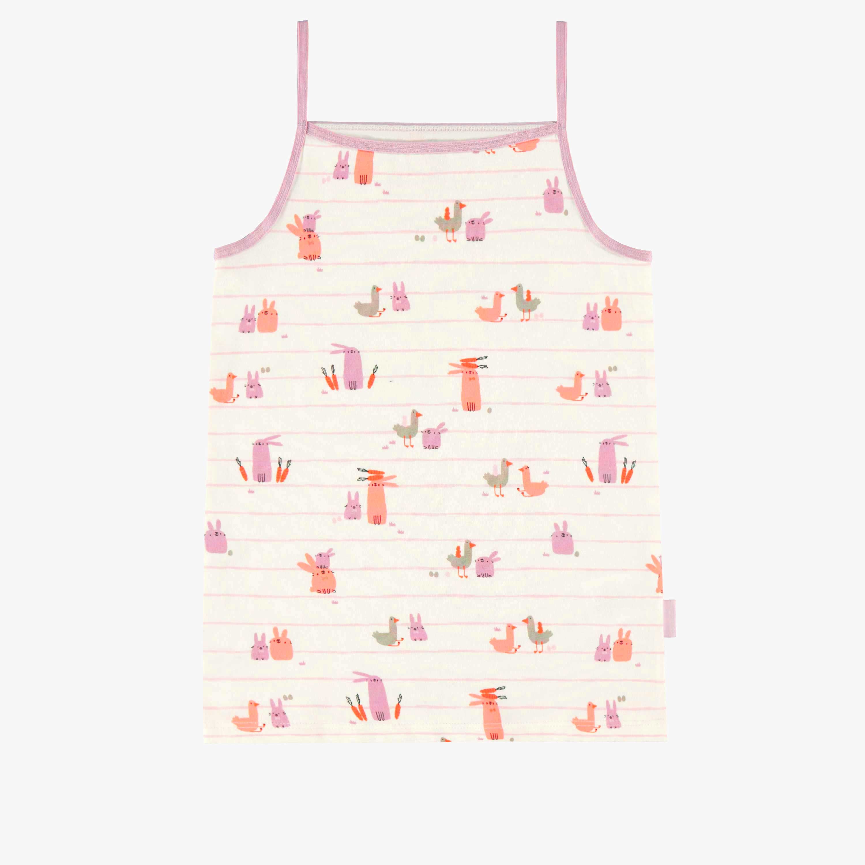 Camisole crème à motifs de Pâques, enfant