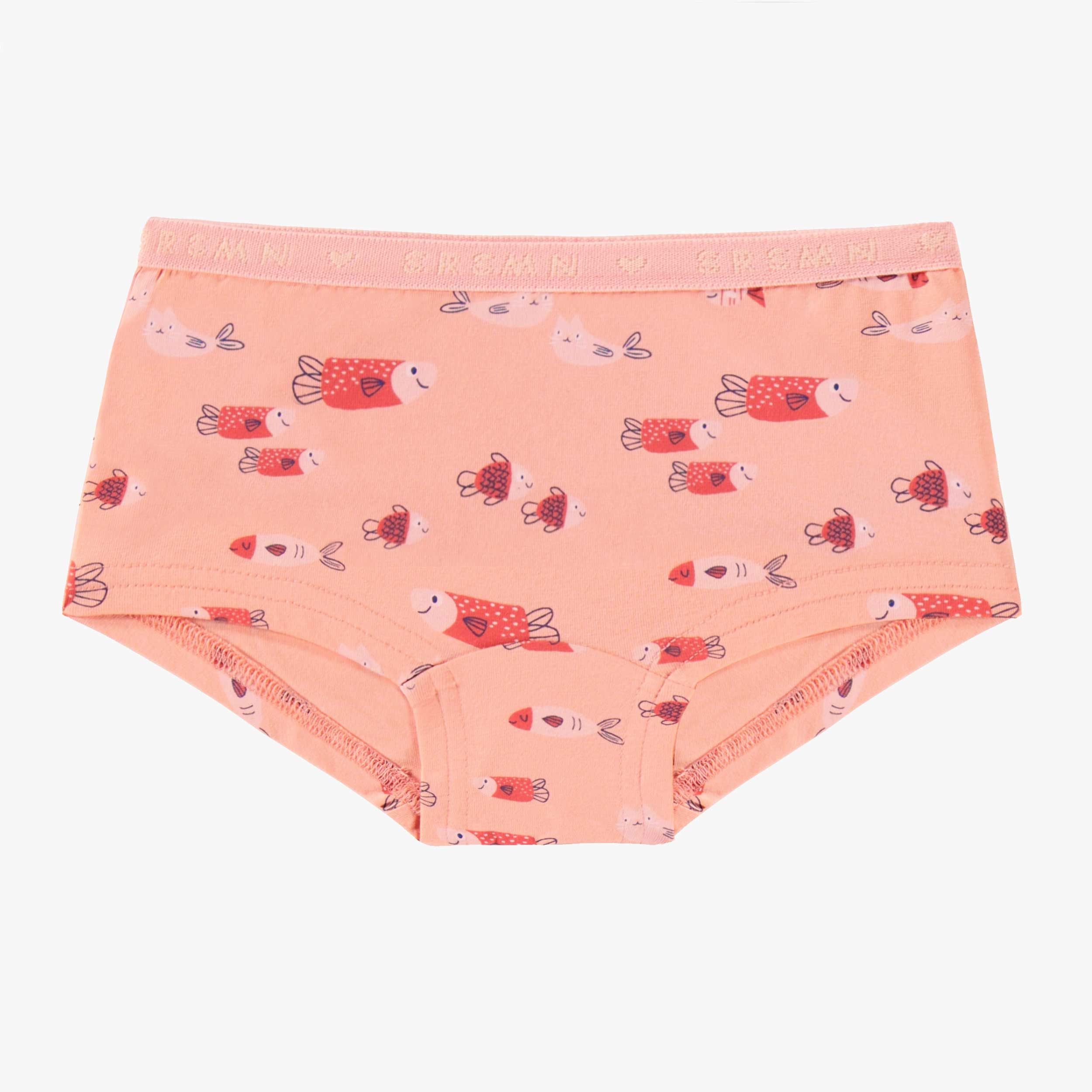 Culotte garçonne rose à motifs, enfant