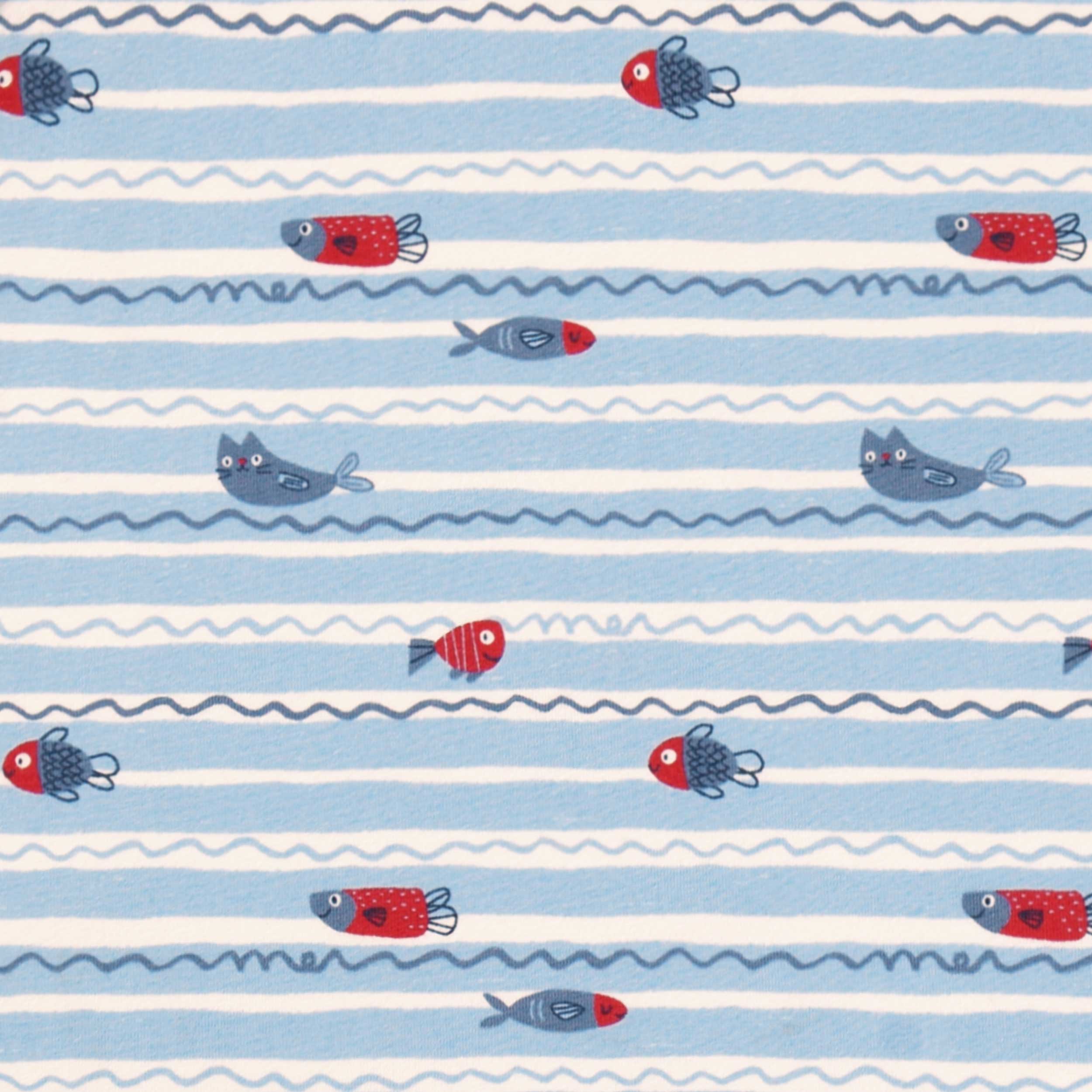 Blue camisole with stripes and all over print, child