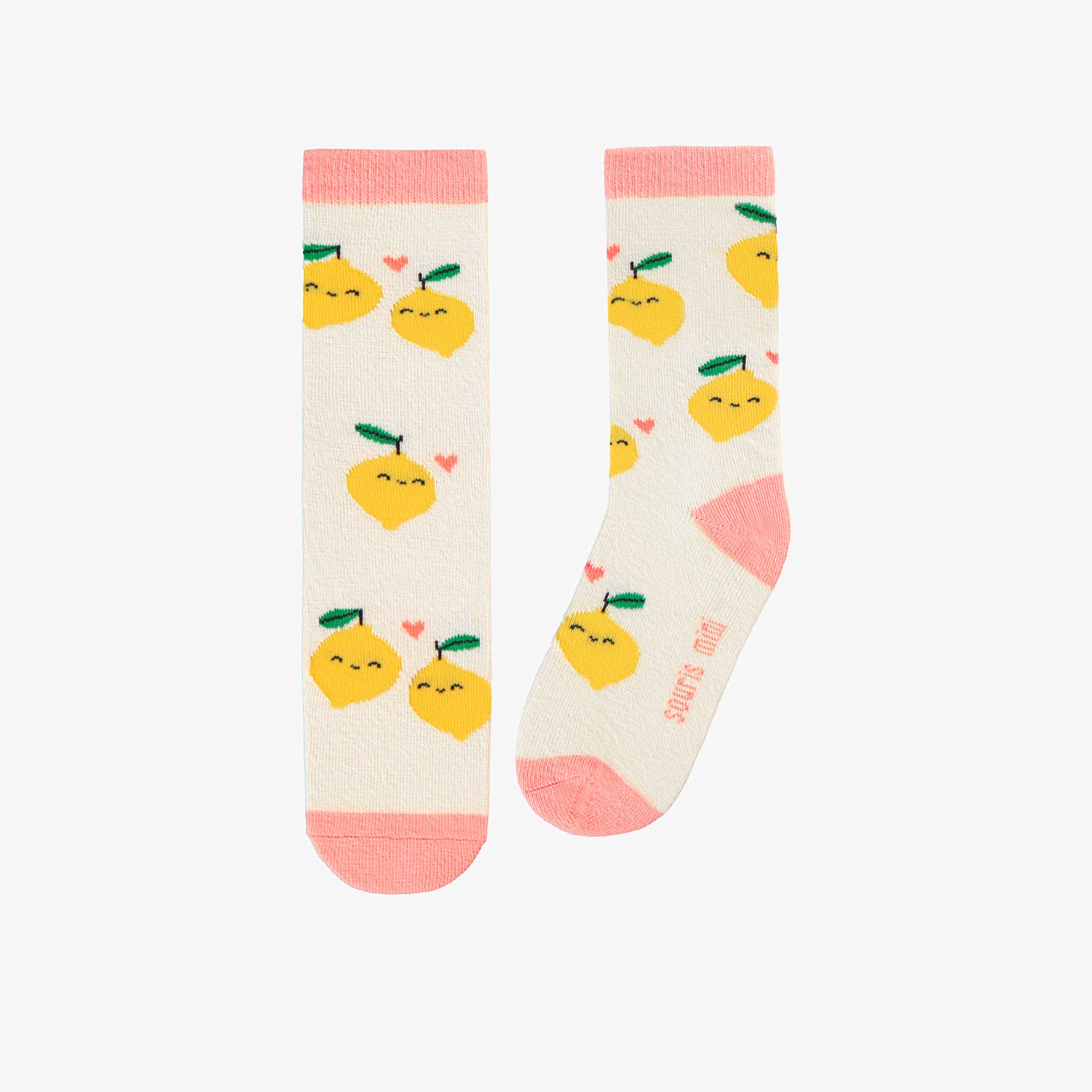 Chaussettes crème avec citrons, enfant