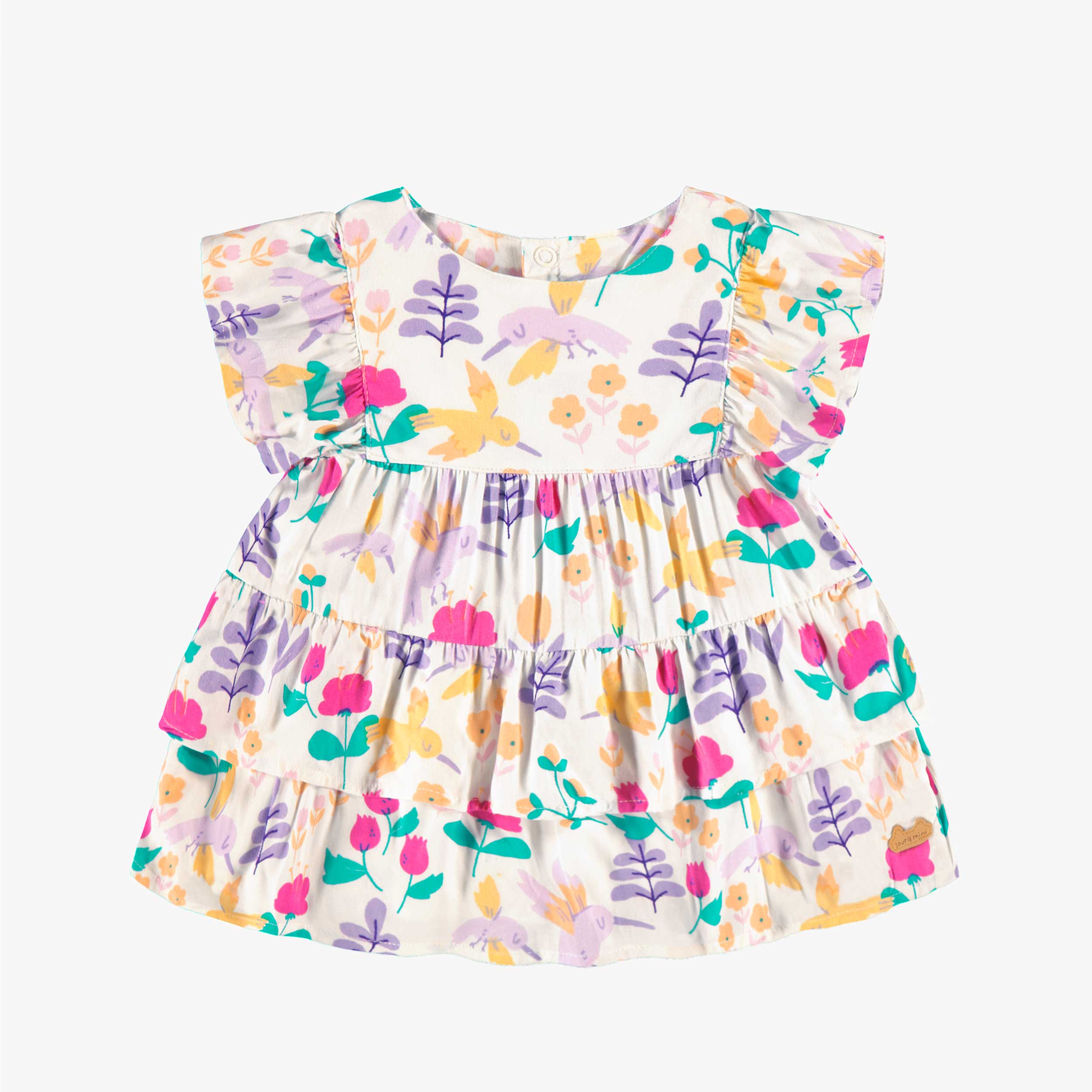 Robe blanche à motifs, naissance