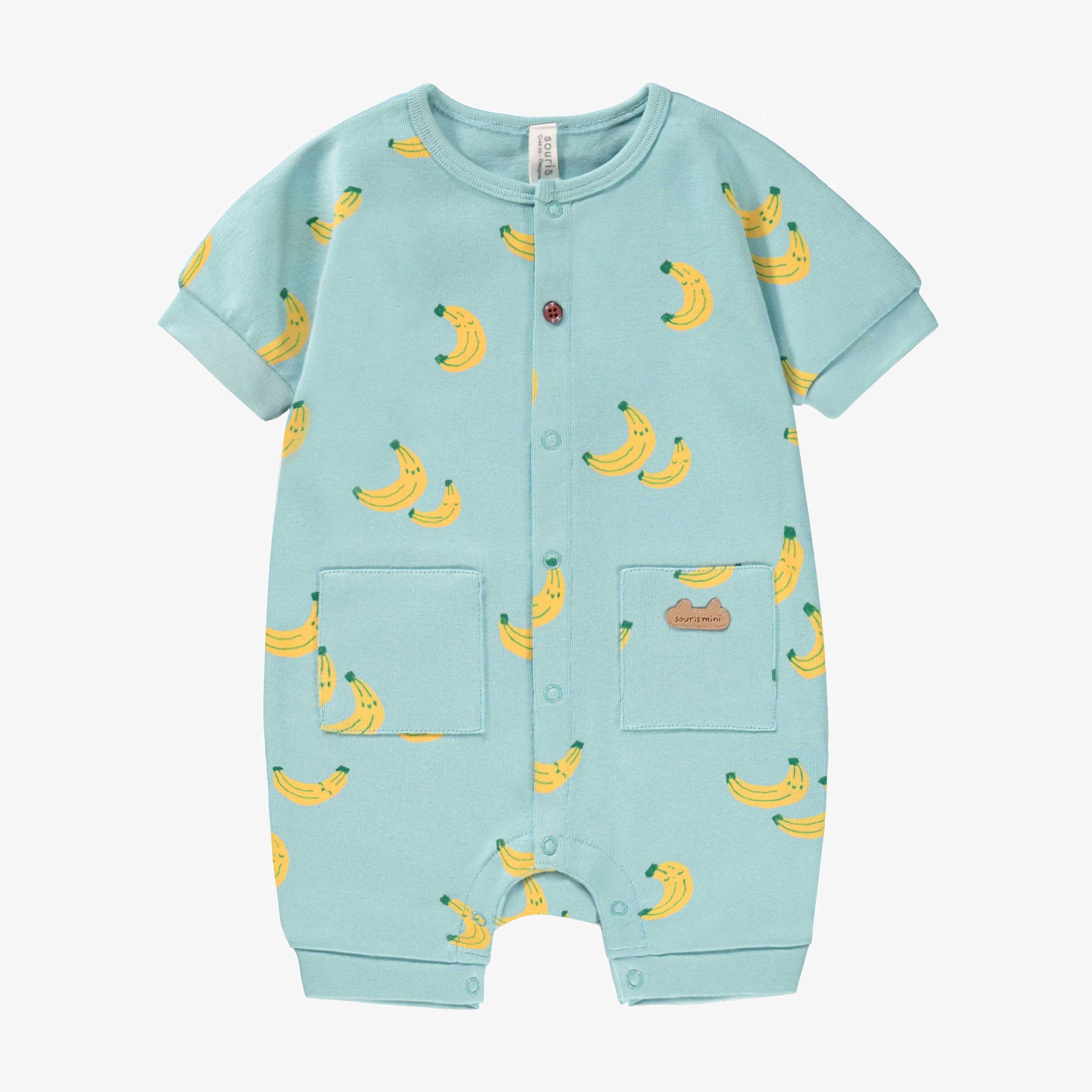 Pyjama bleu à motifs de bananes, naissance