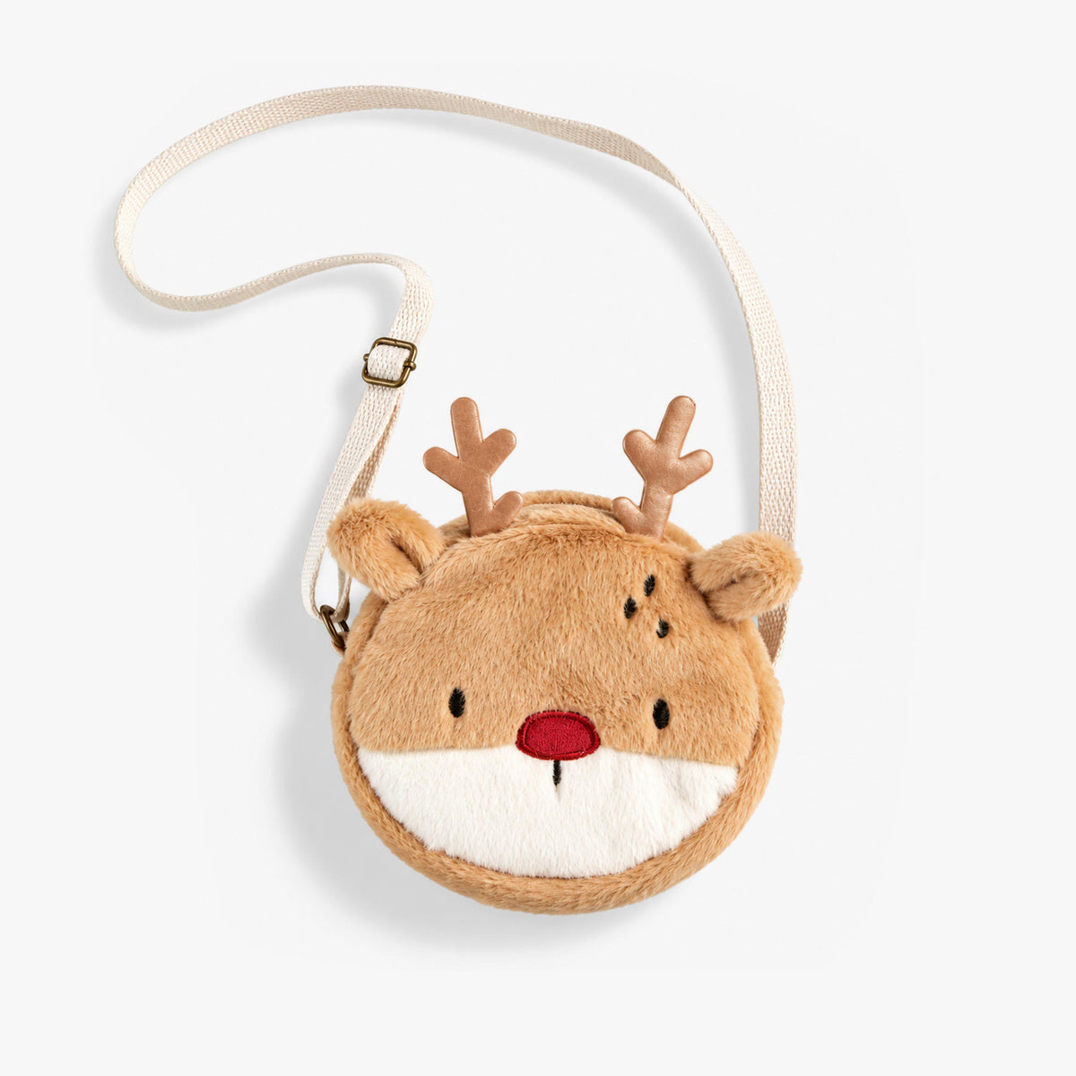Sac à bandoulière brun en forme de renne, enfant fille - Souris Mini