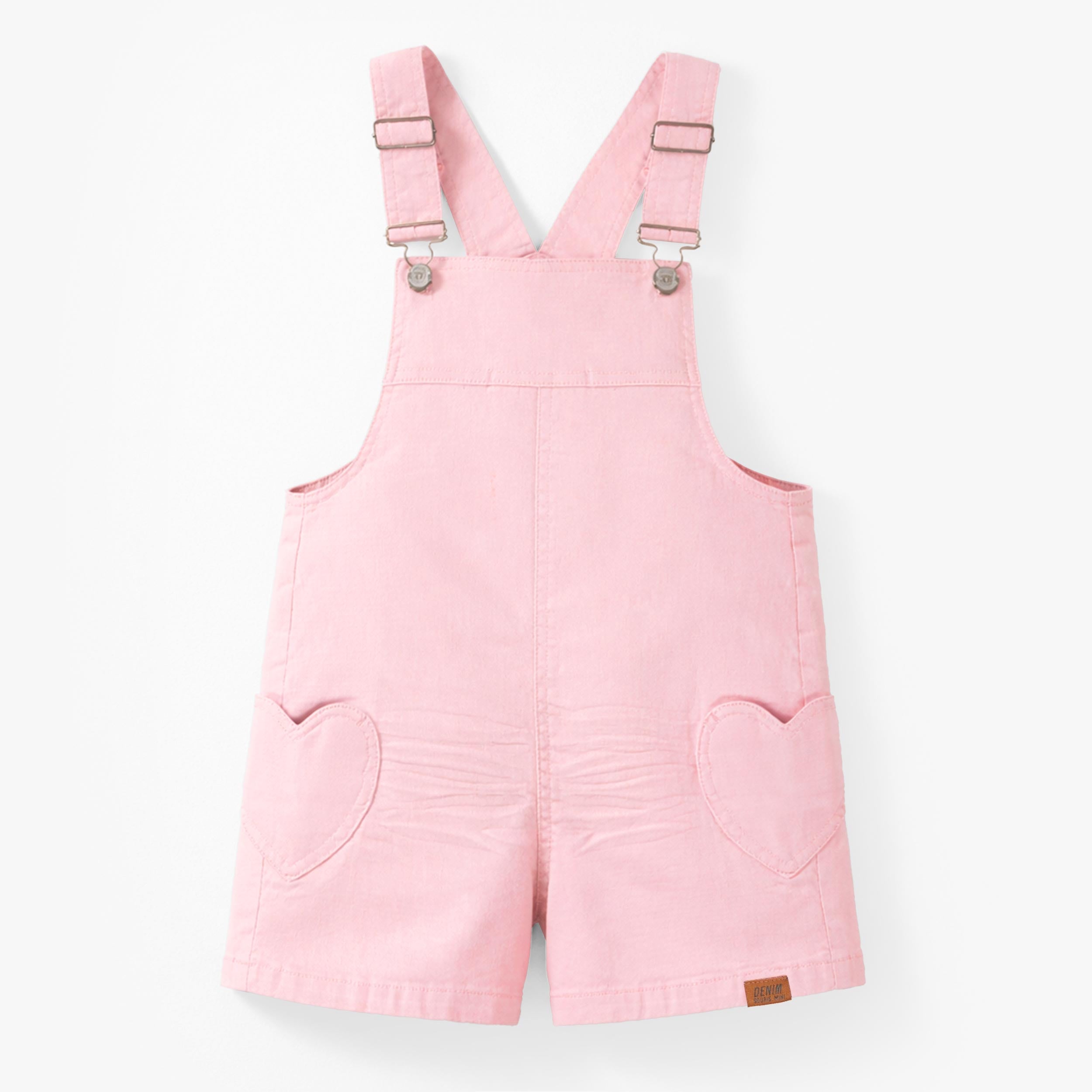 Salopette rose en denim, enfant - Souris Mini