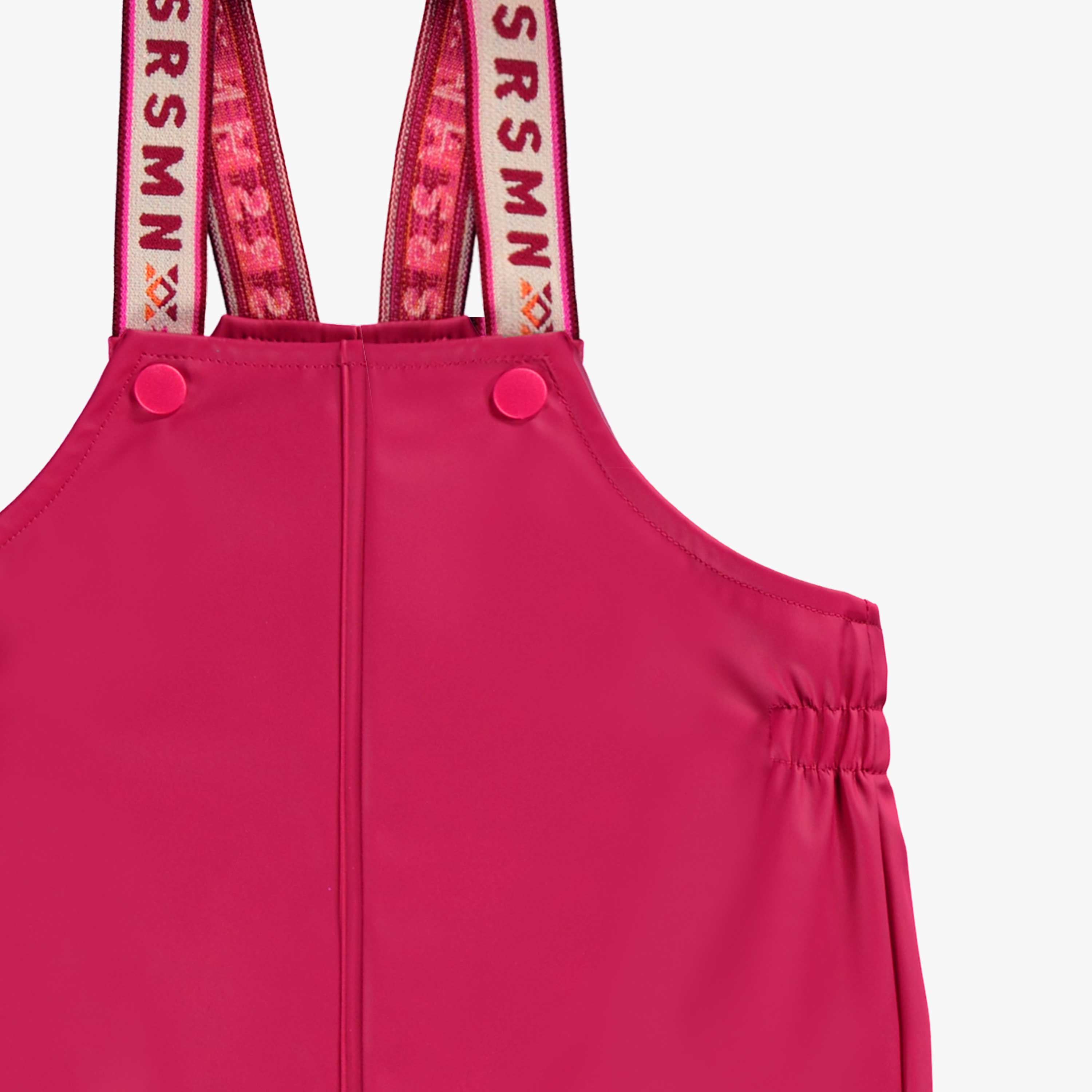 Salopette de pluie rose, bébé