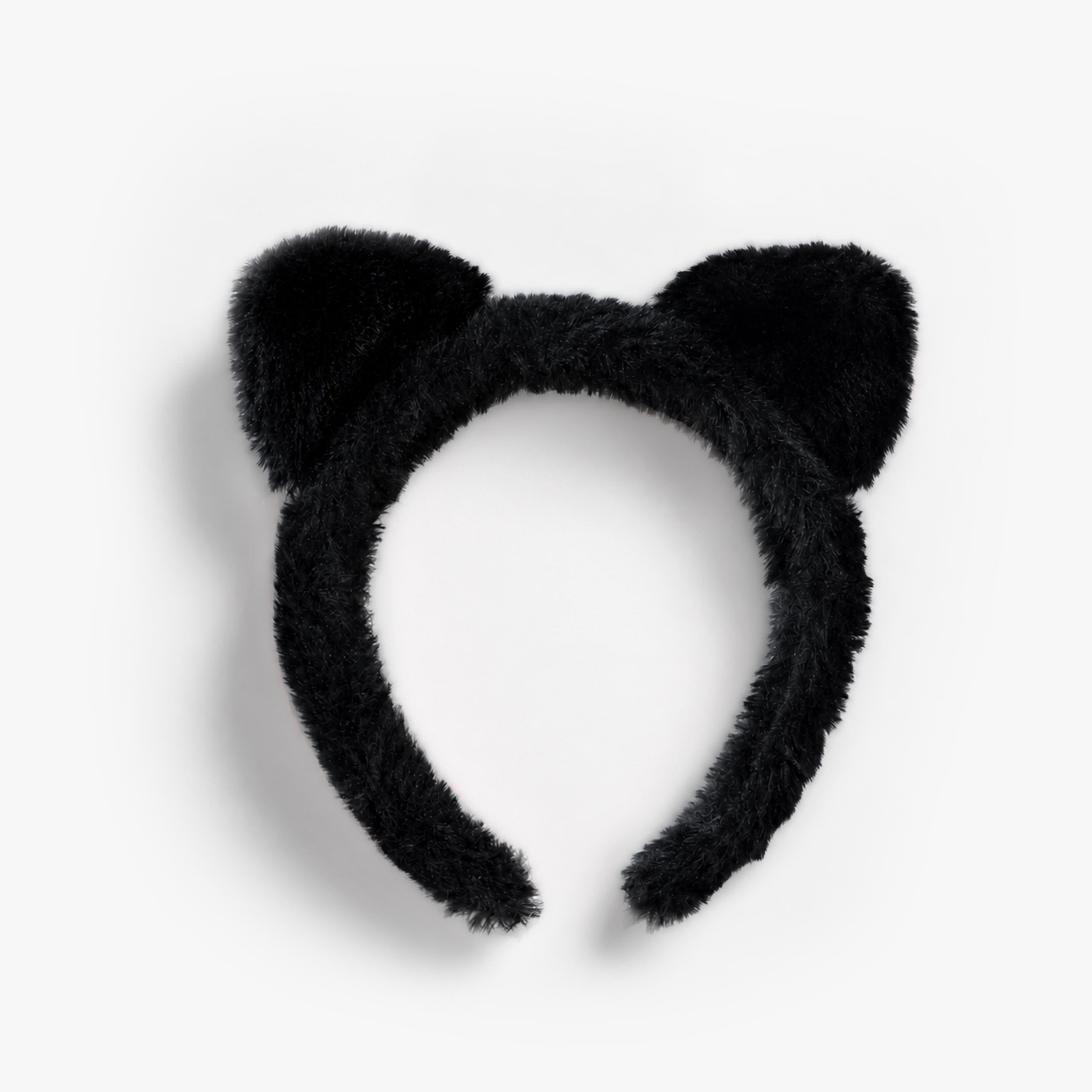 Serre-tête chat noir en fausse fourrure - Souris Mini