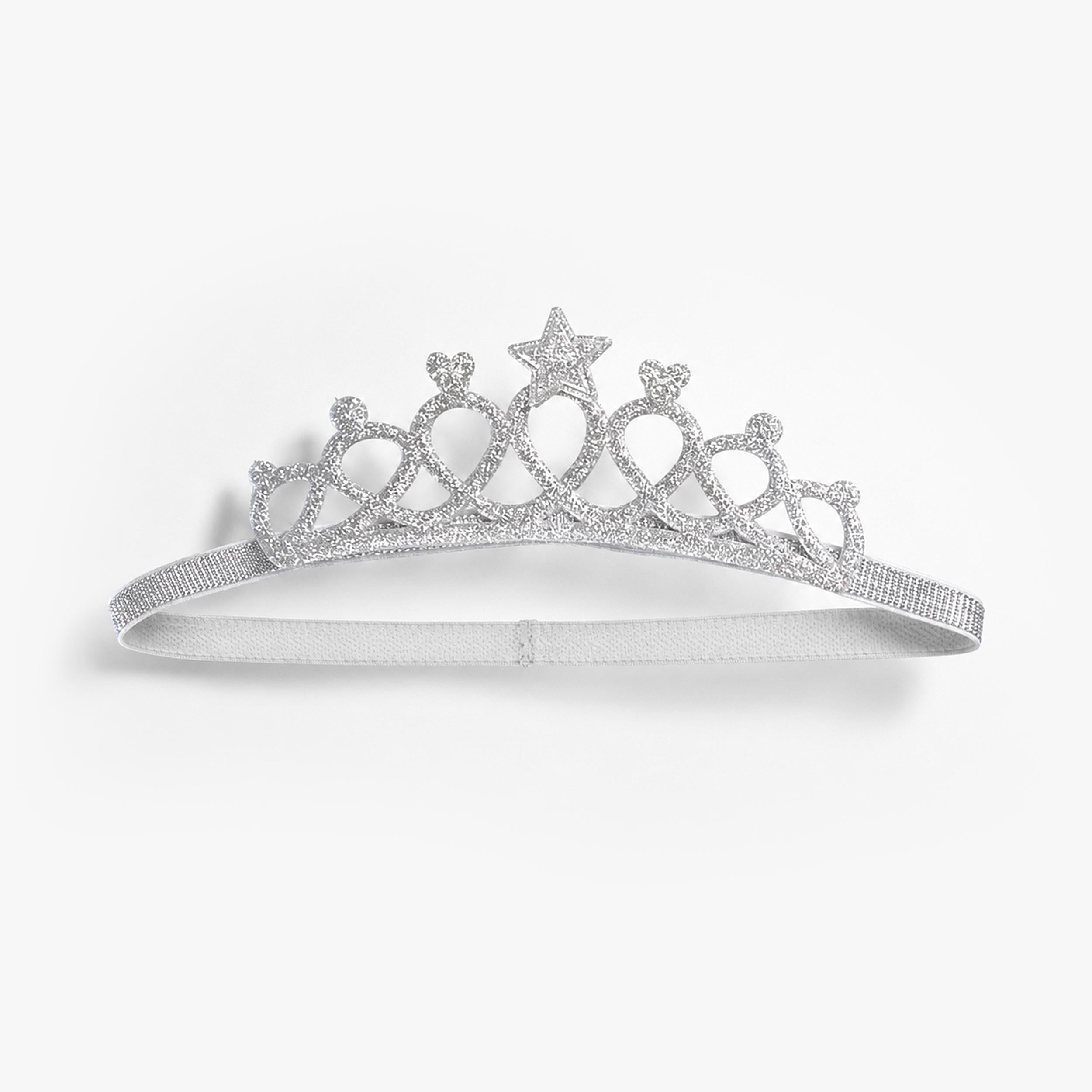 Serre-tête couronne argentée - Souris Mini