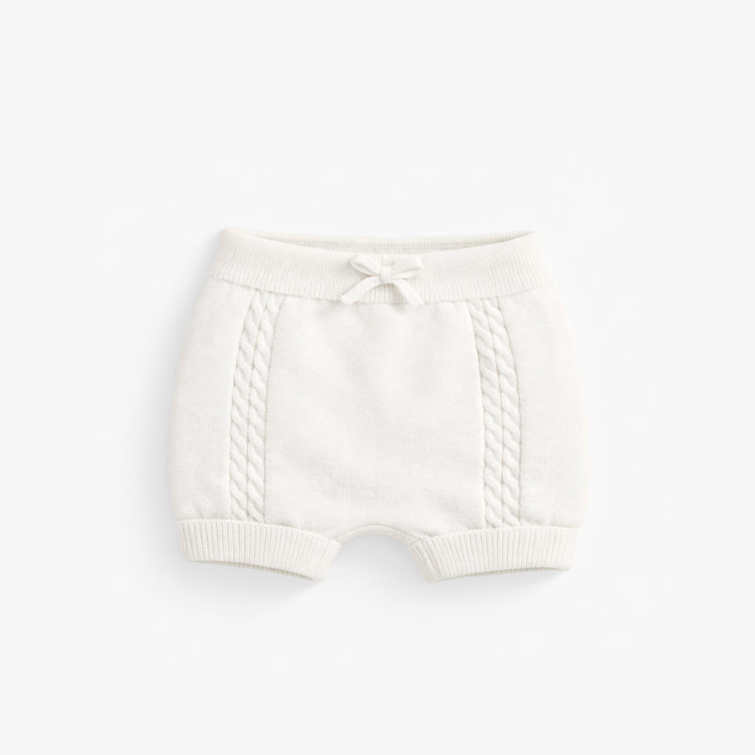 Short crème en tricot, naissance - Souris Mini